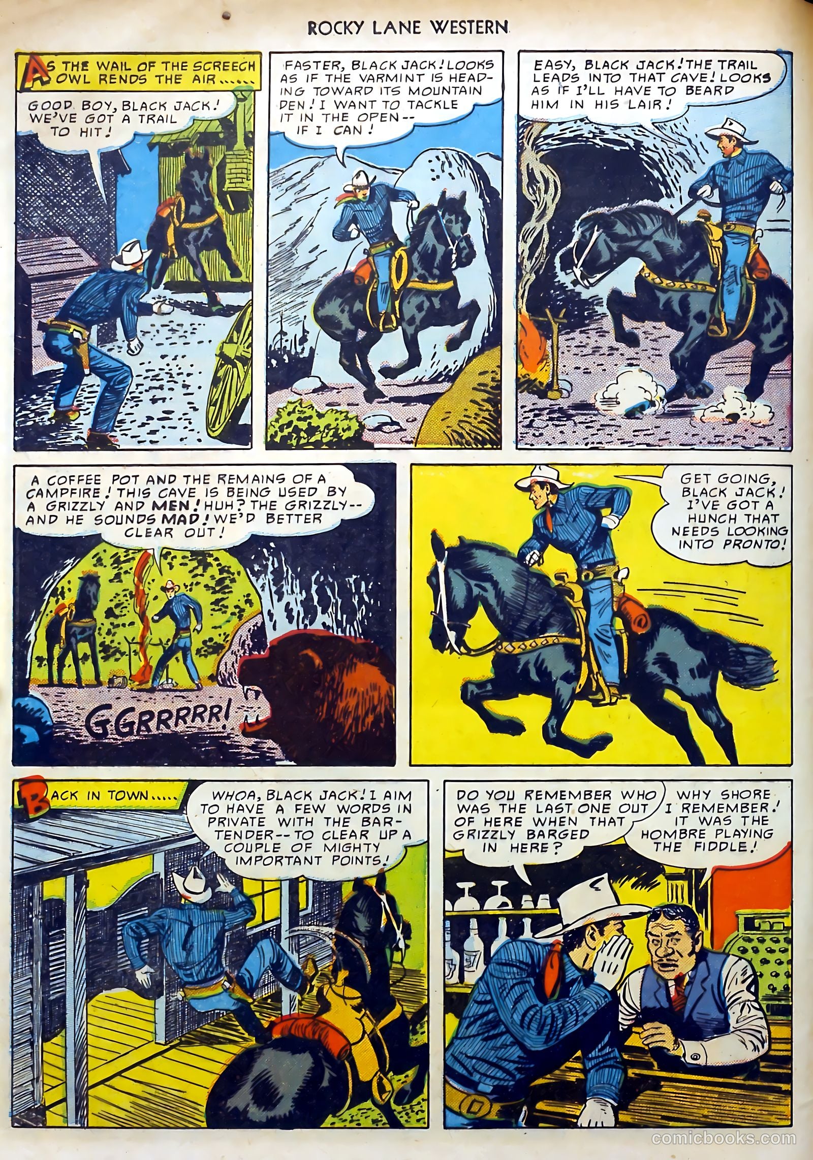 Rocky Lane #15 (1950) — page 8 of 52
