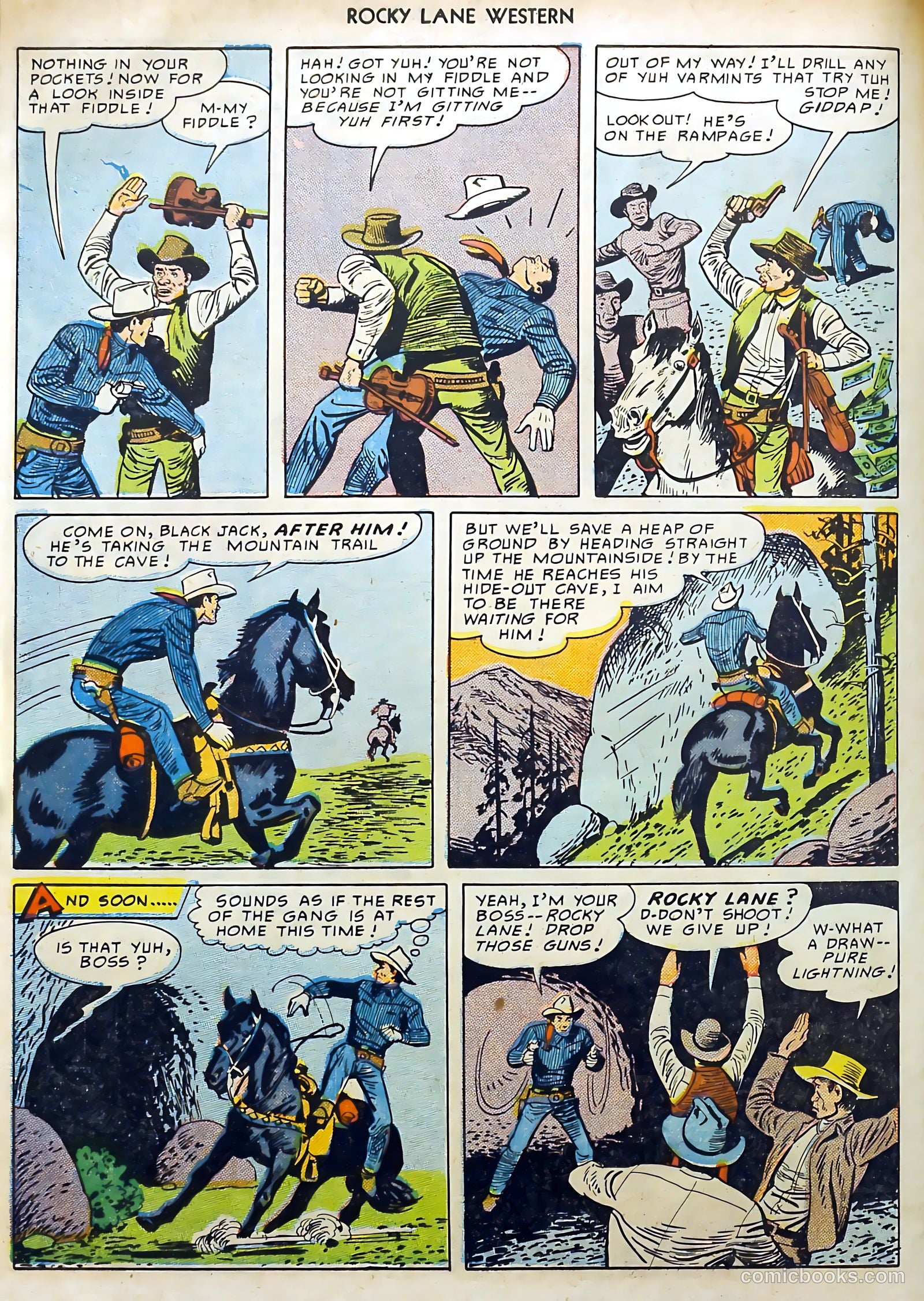 Rocky Lane #15 (1950) — page 10 of 52