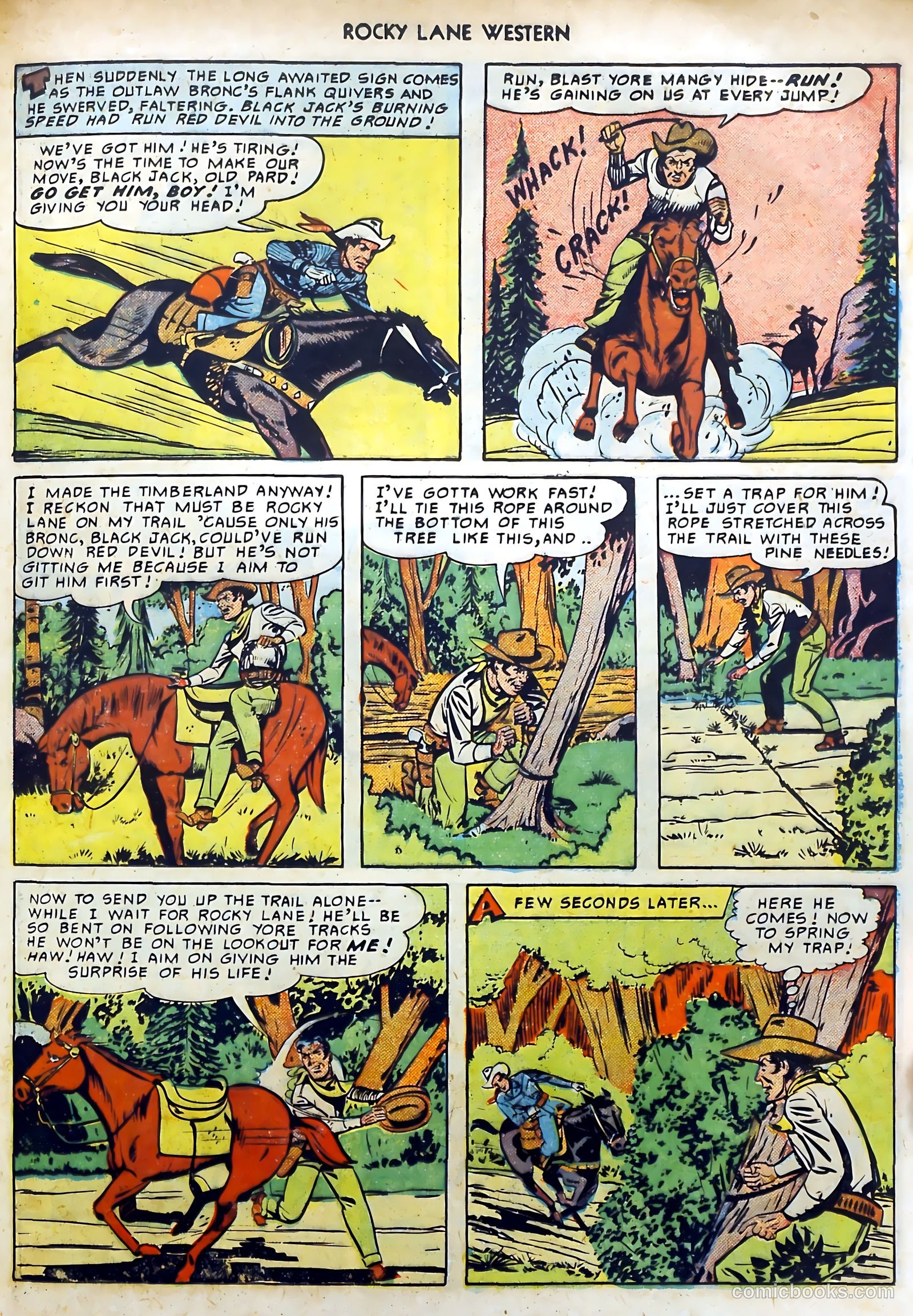 Rocky Lane Western #15 (1950) — page 29 of 52