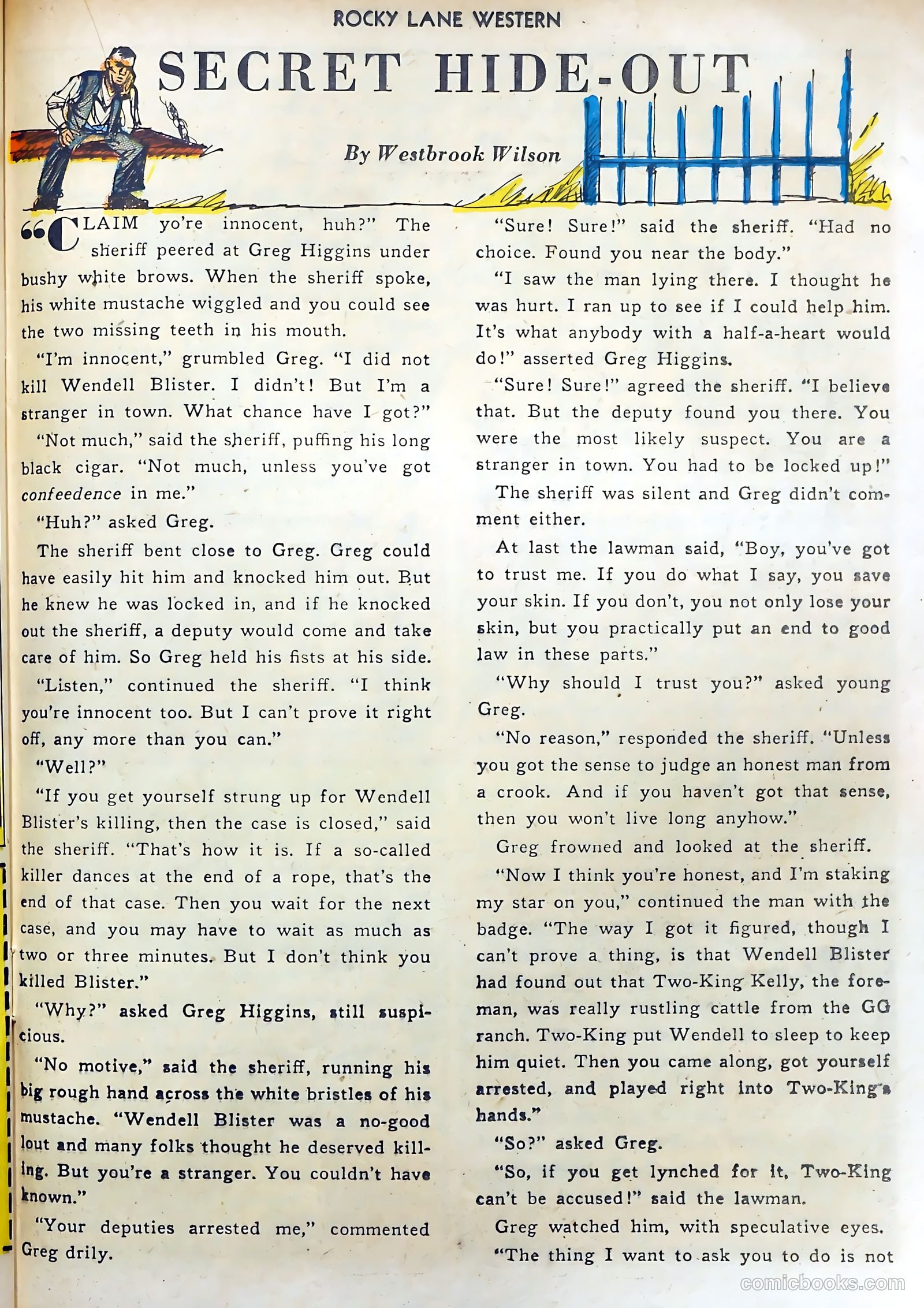 Rocky Lane Western #15 (1950) — page 37 of 52