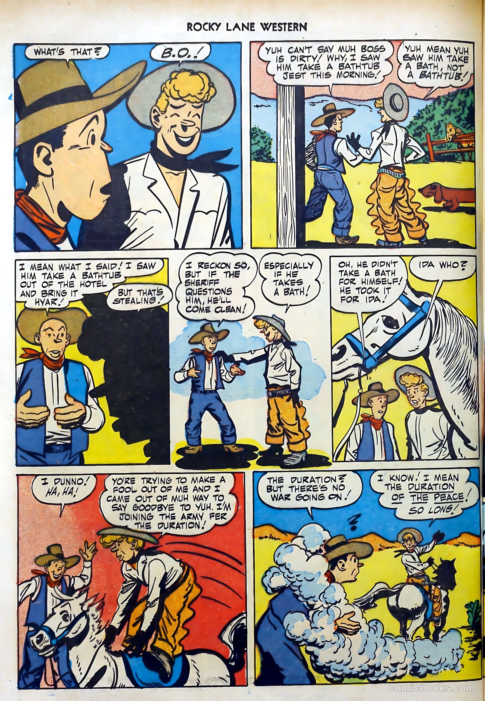 Rocky Lane Western #15 (1950) — page 40 of 52