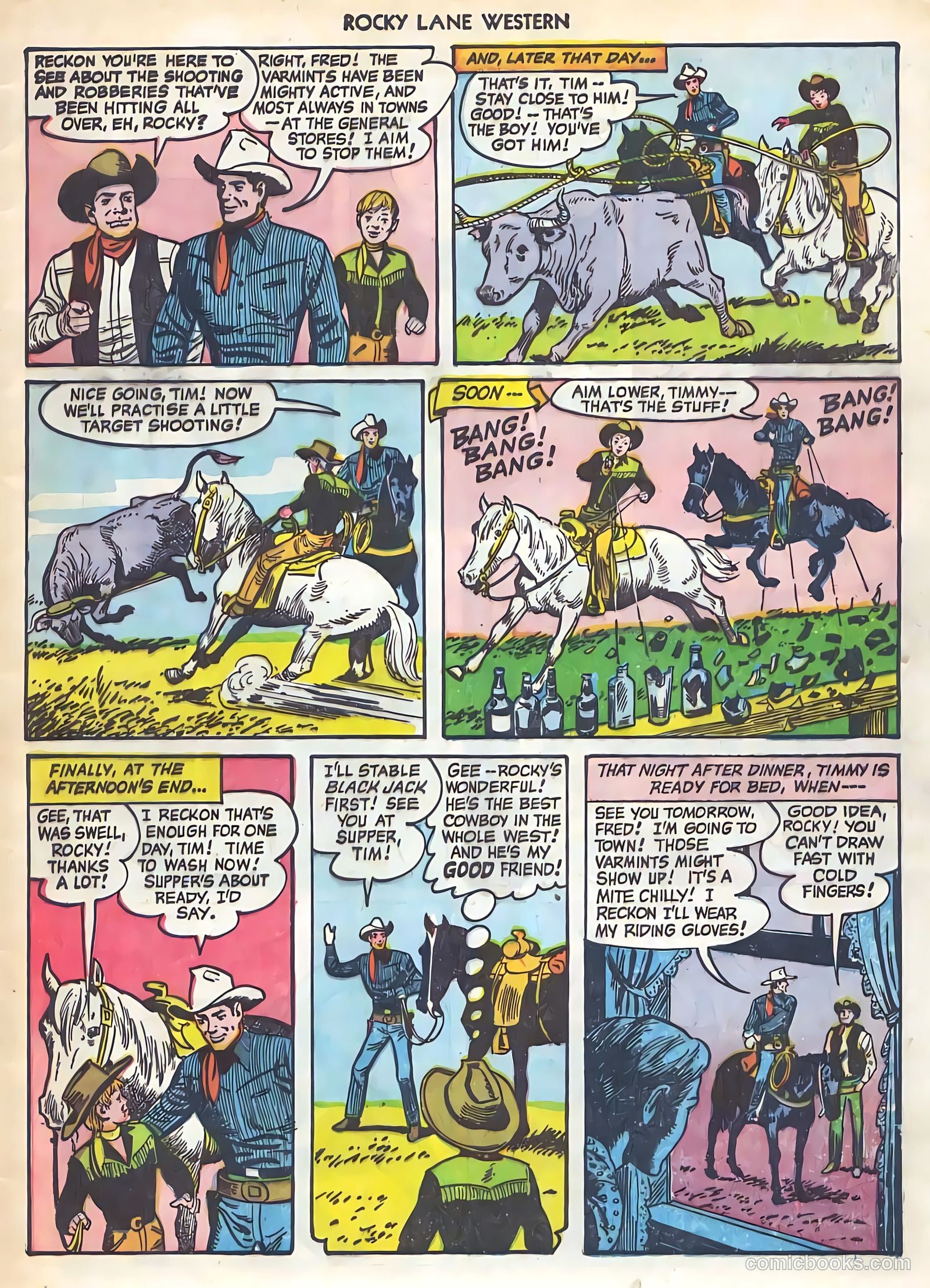 Rocky Lane Western #21 (1951) — page 4 of 49