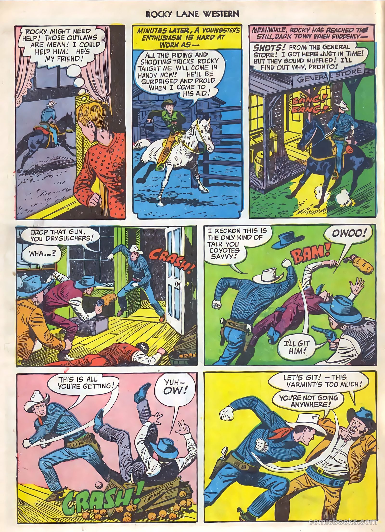 Rocky Lane Western #21 (1951) — page 5 of 49