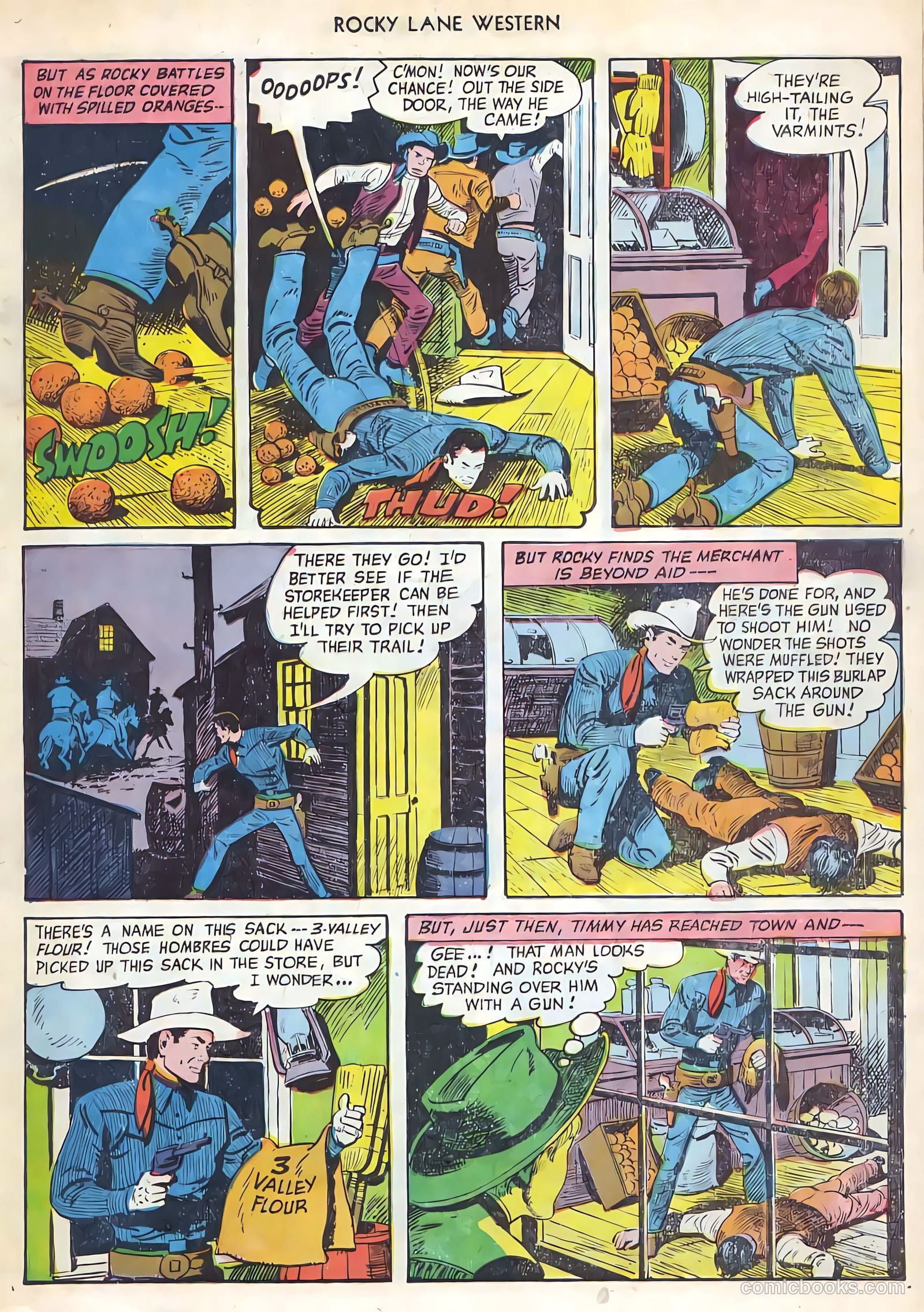 Rocky Lane Western #21 (1951) — page 6 of 49