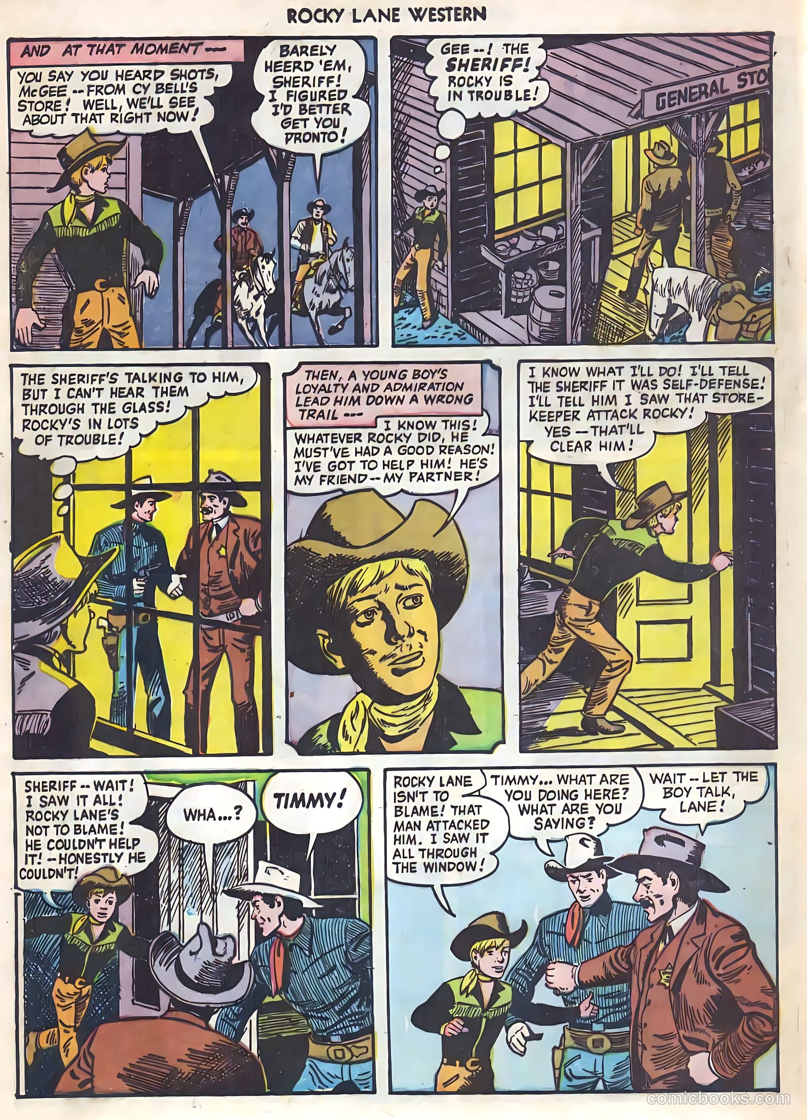 Rocky Lane Western #21 (1951) — page 7 of 49