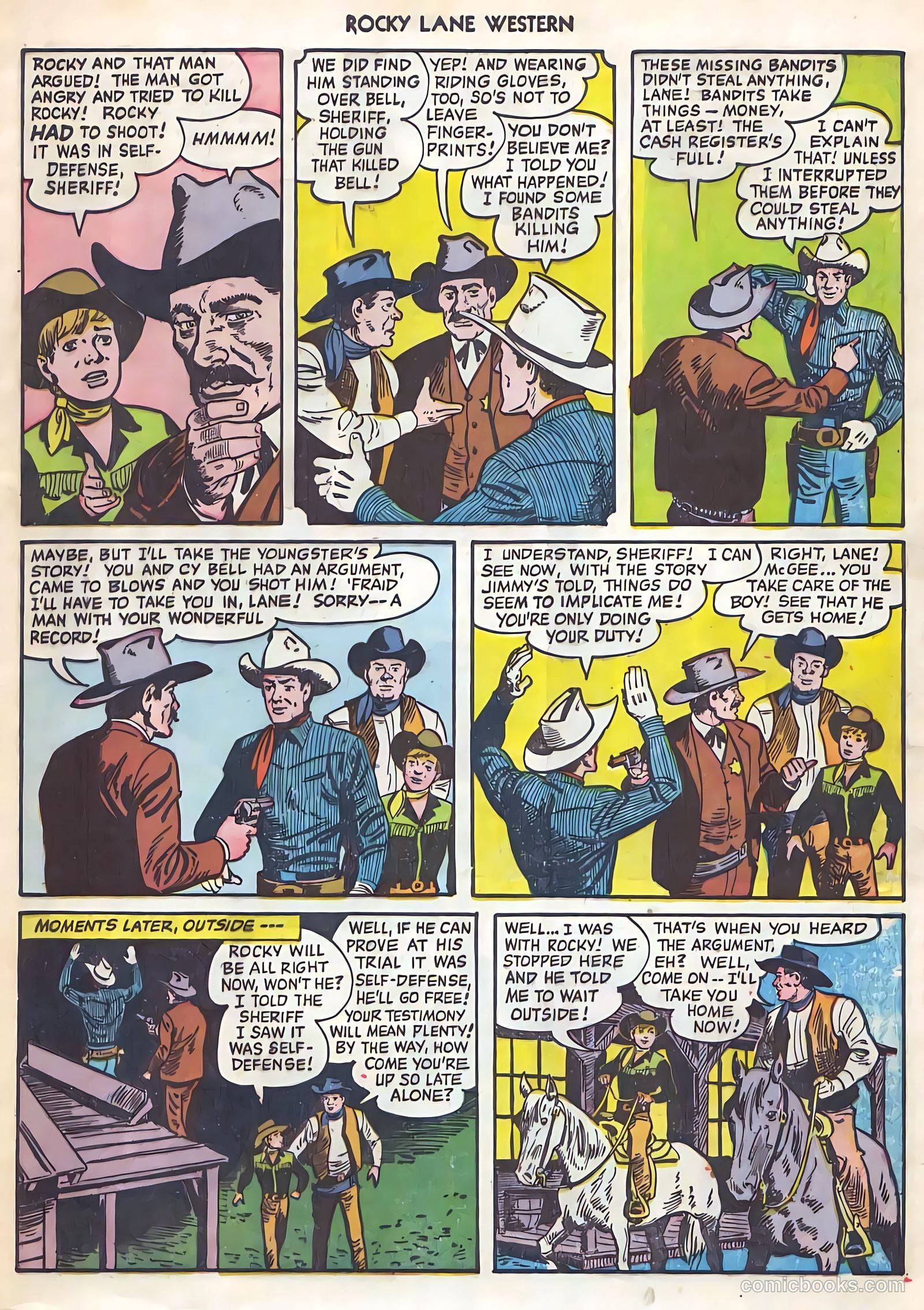 Rocky Lane Western #21 (1951) — page 8 of 49