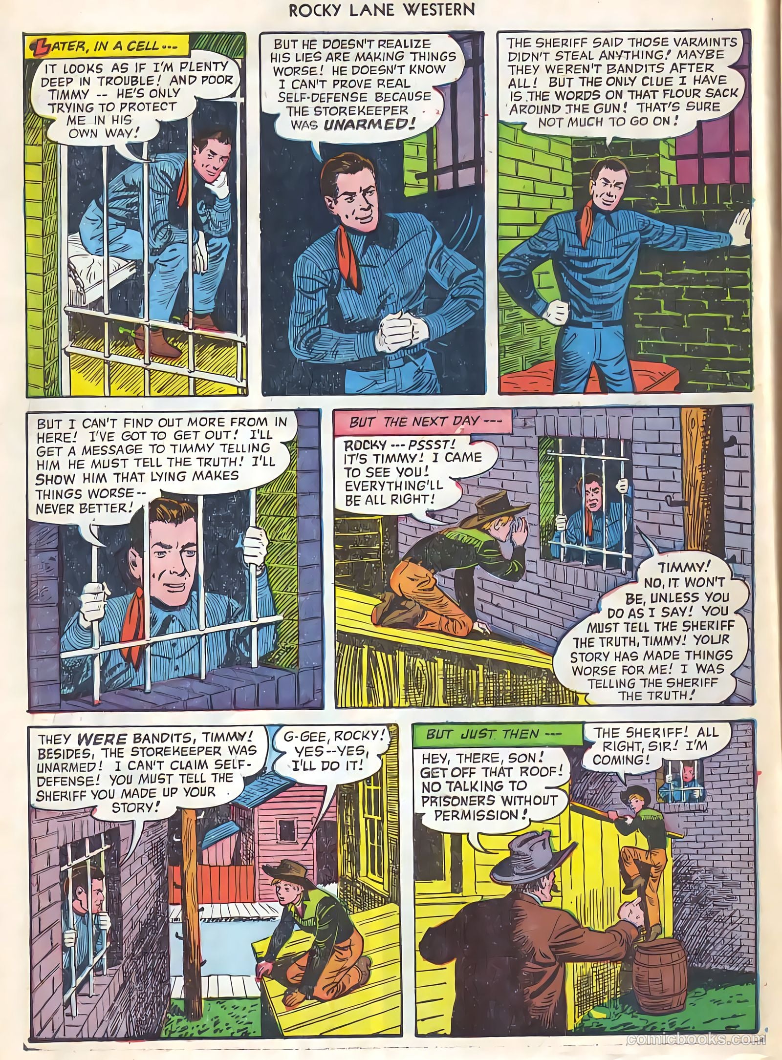 Rocky Lane Western #21 (1951) — page 9 of 49