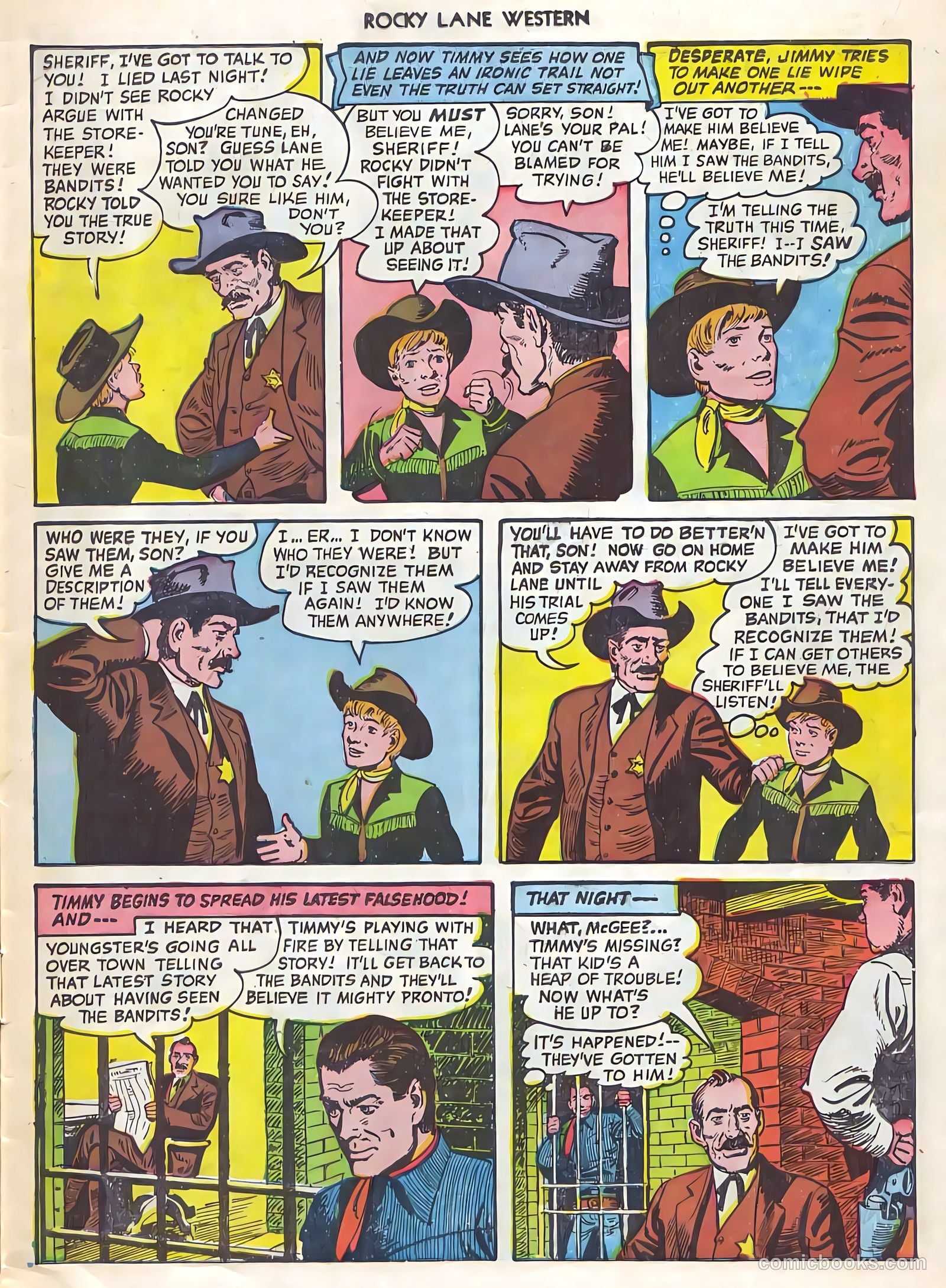 Rocky Lane Western #21 (1951) — page 10 of 49