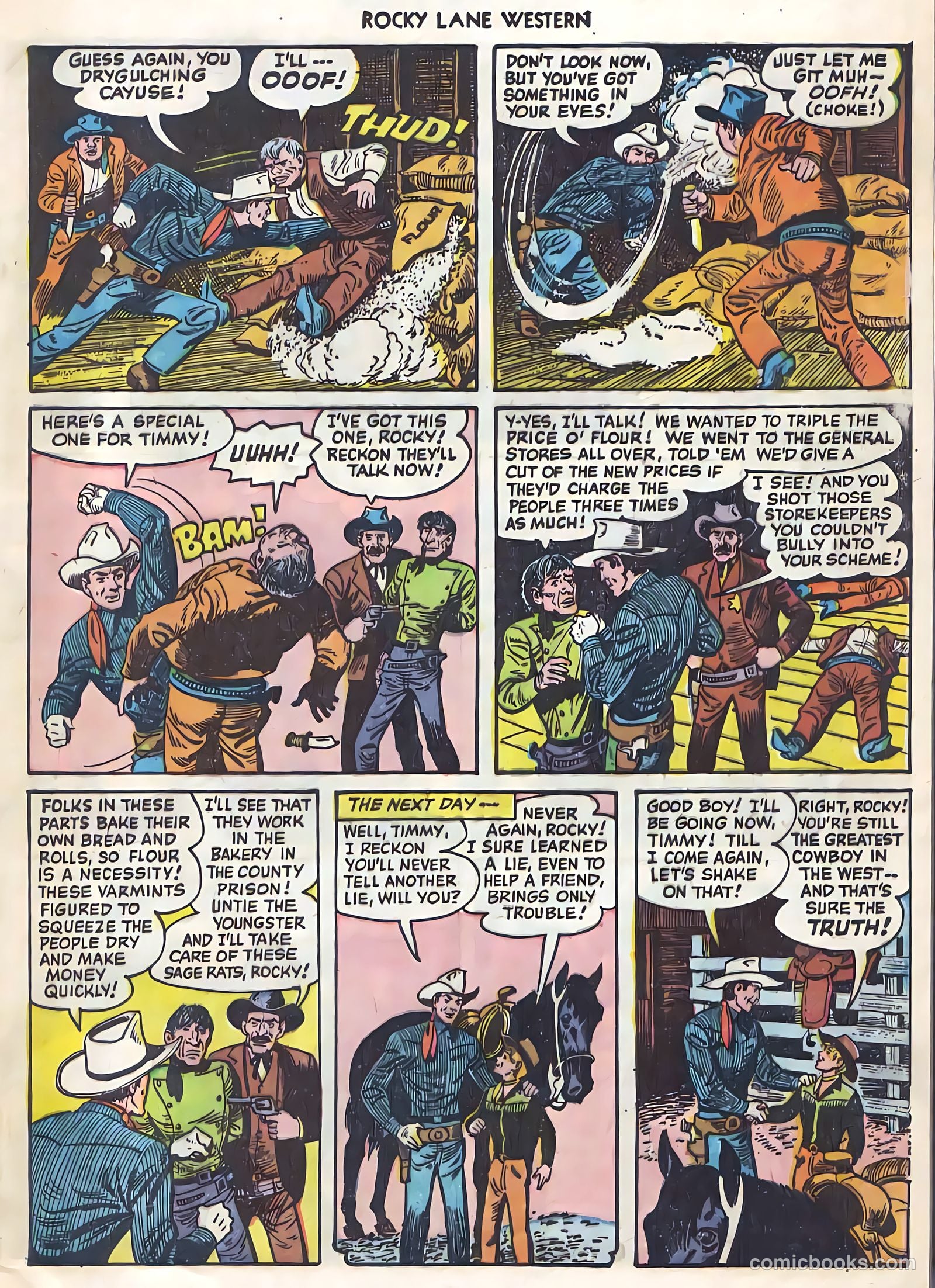 Rocky Lane Western #21 (1951) — page 12 of 49