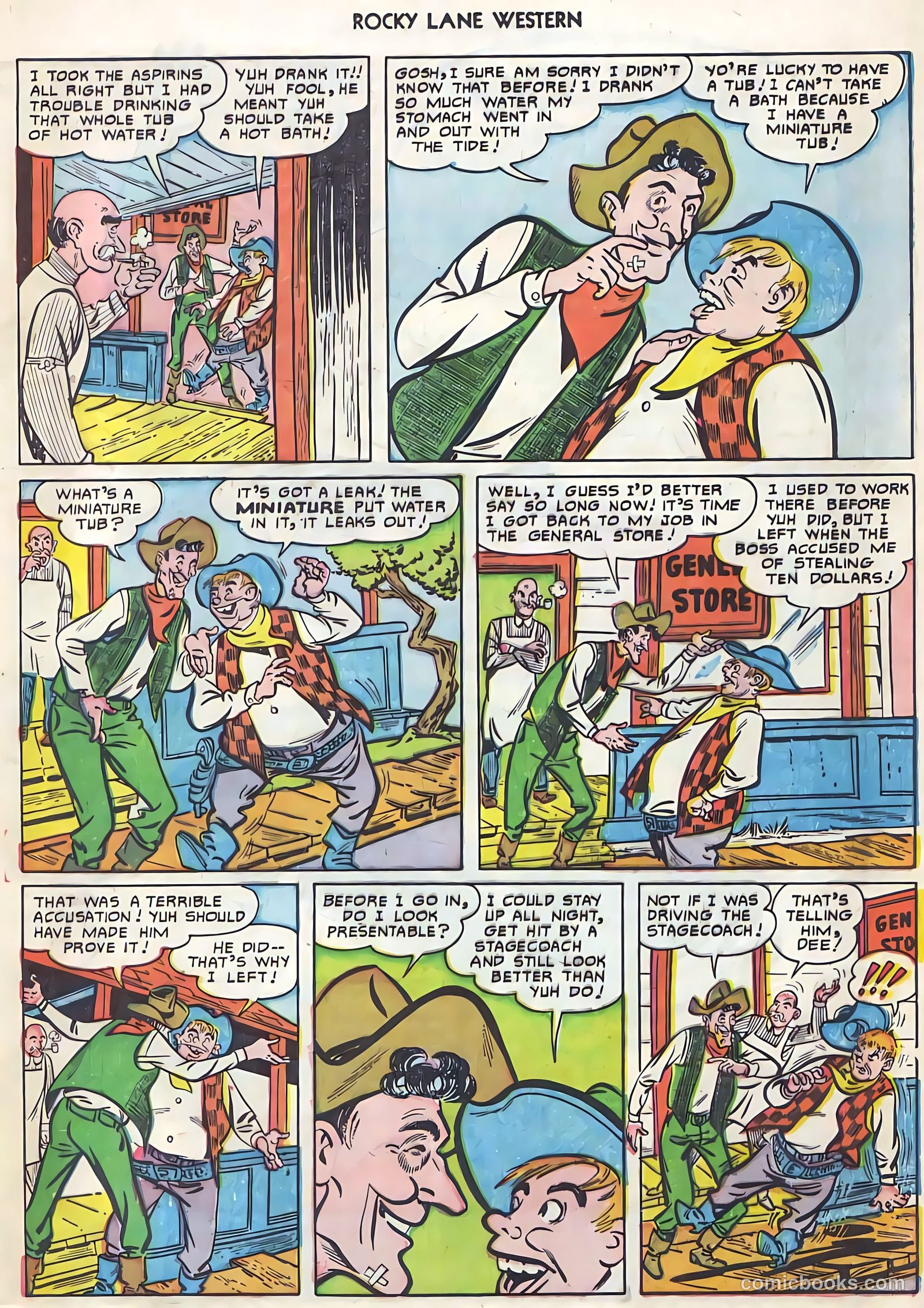 Rocky Lane Western #21 (1951) — page 16 of 49