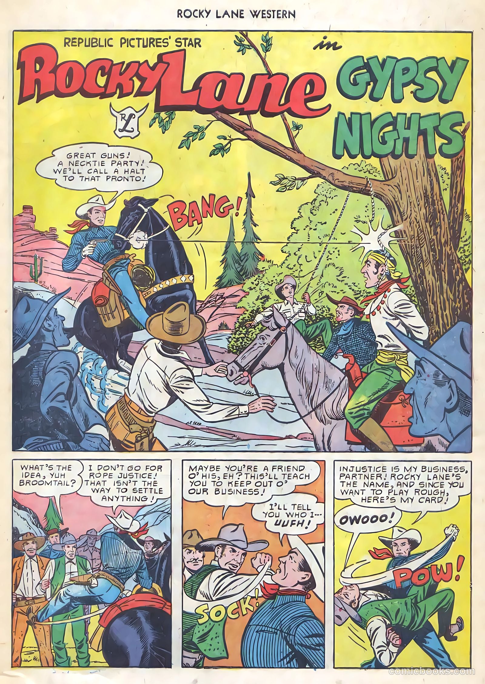 Rocky Lane Western #21 (1951) — page 18 of 49