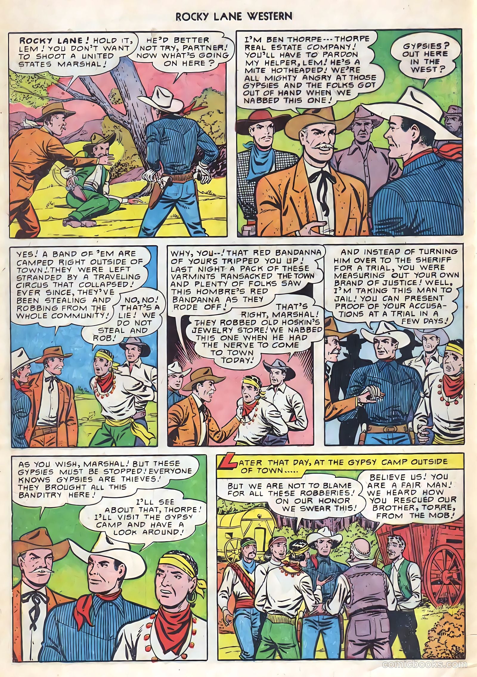 Rocky Lane Western #21 (1951) — page 19 of 49