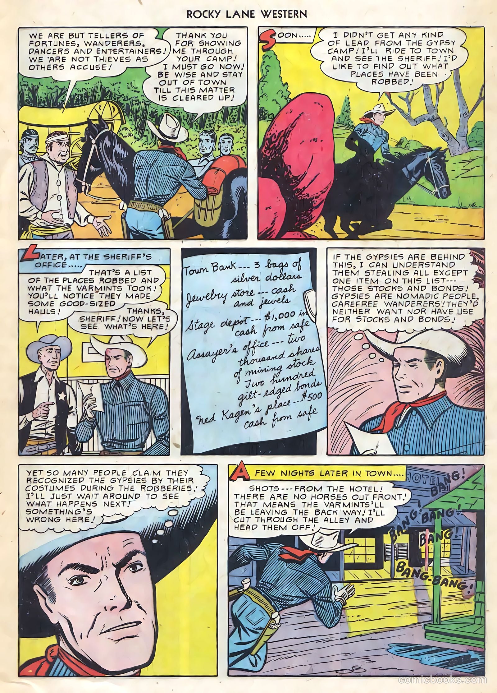 Rocky Lane Western #21 (1951) — page 20 of 49
