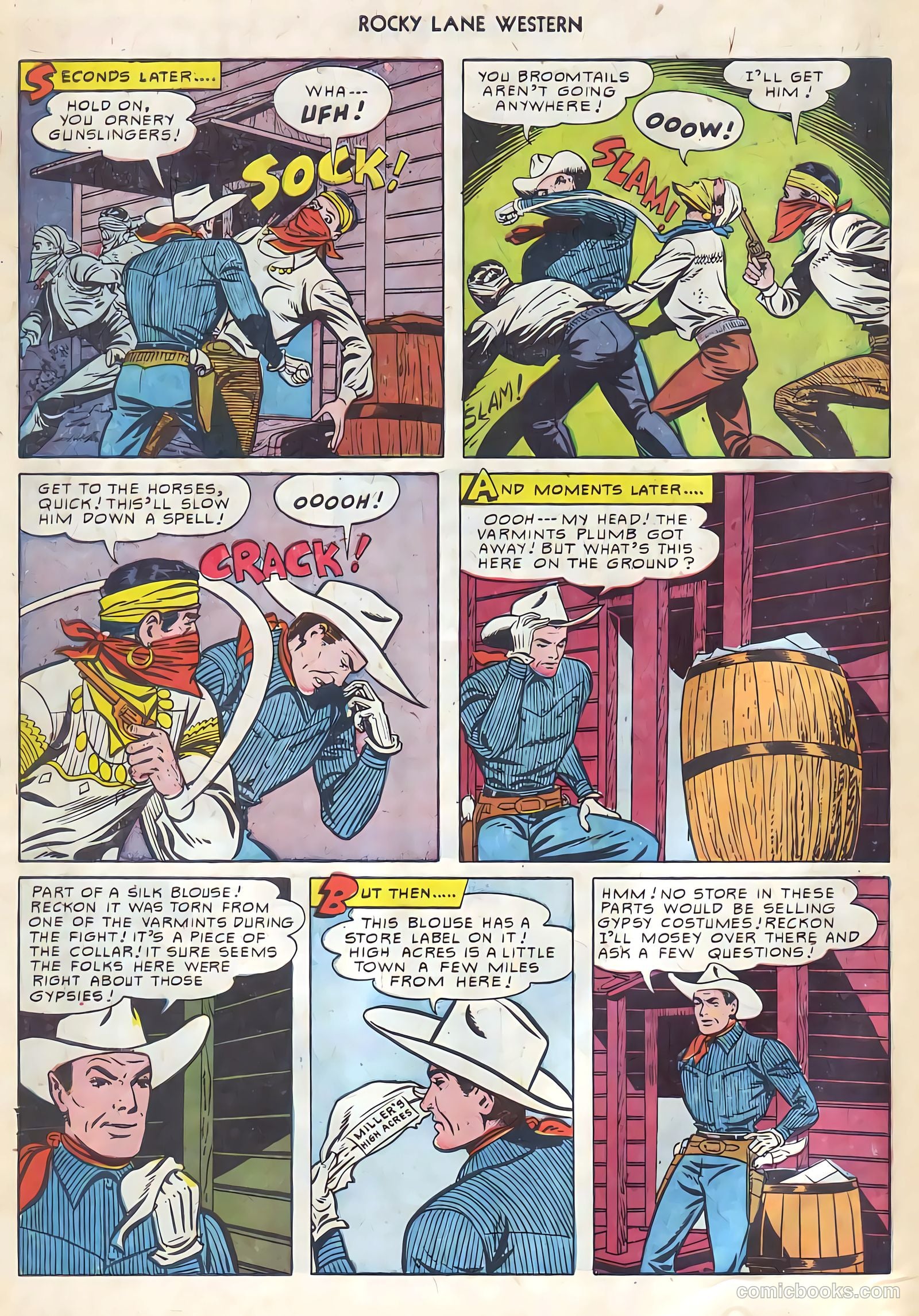 Rocky Lane Western #21 (1951) — page 21 of 49