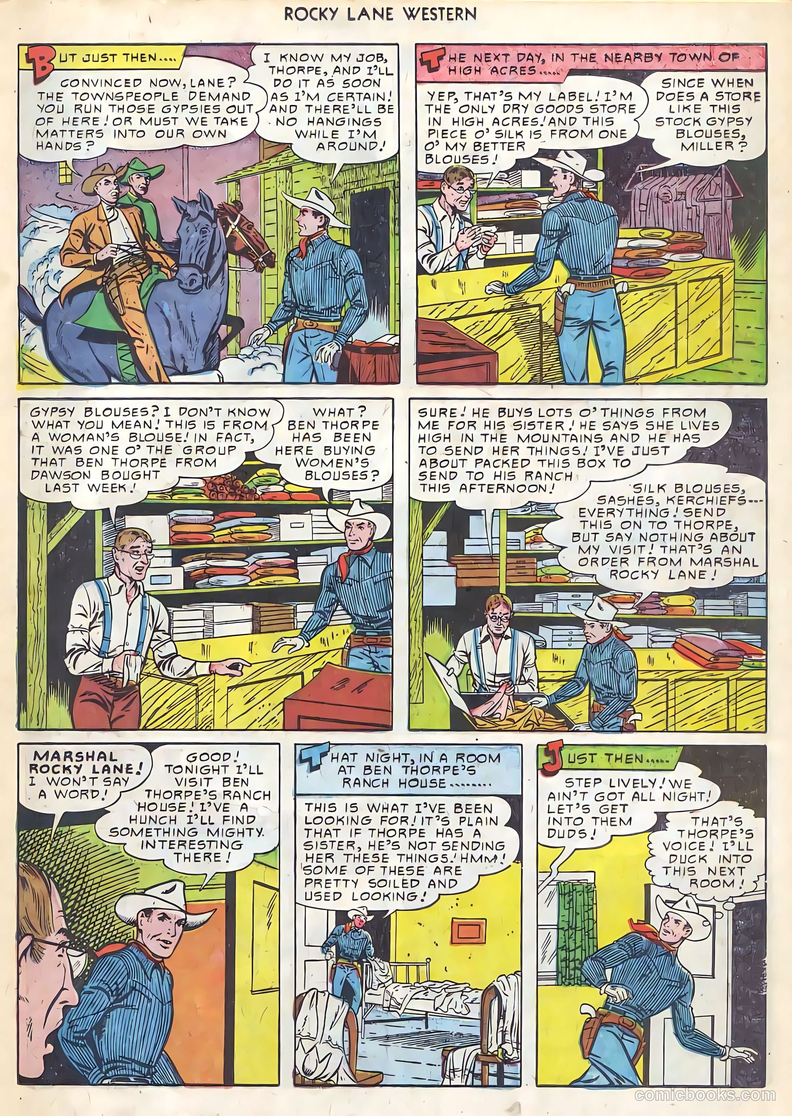 Rocky Lane Western #21 (1951) — page 22 of 49