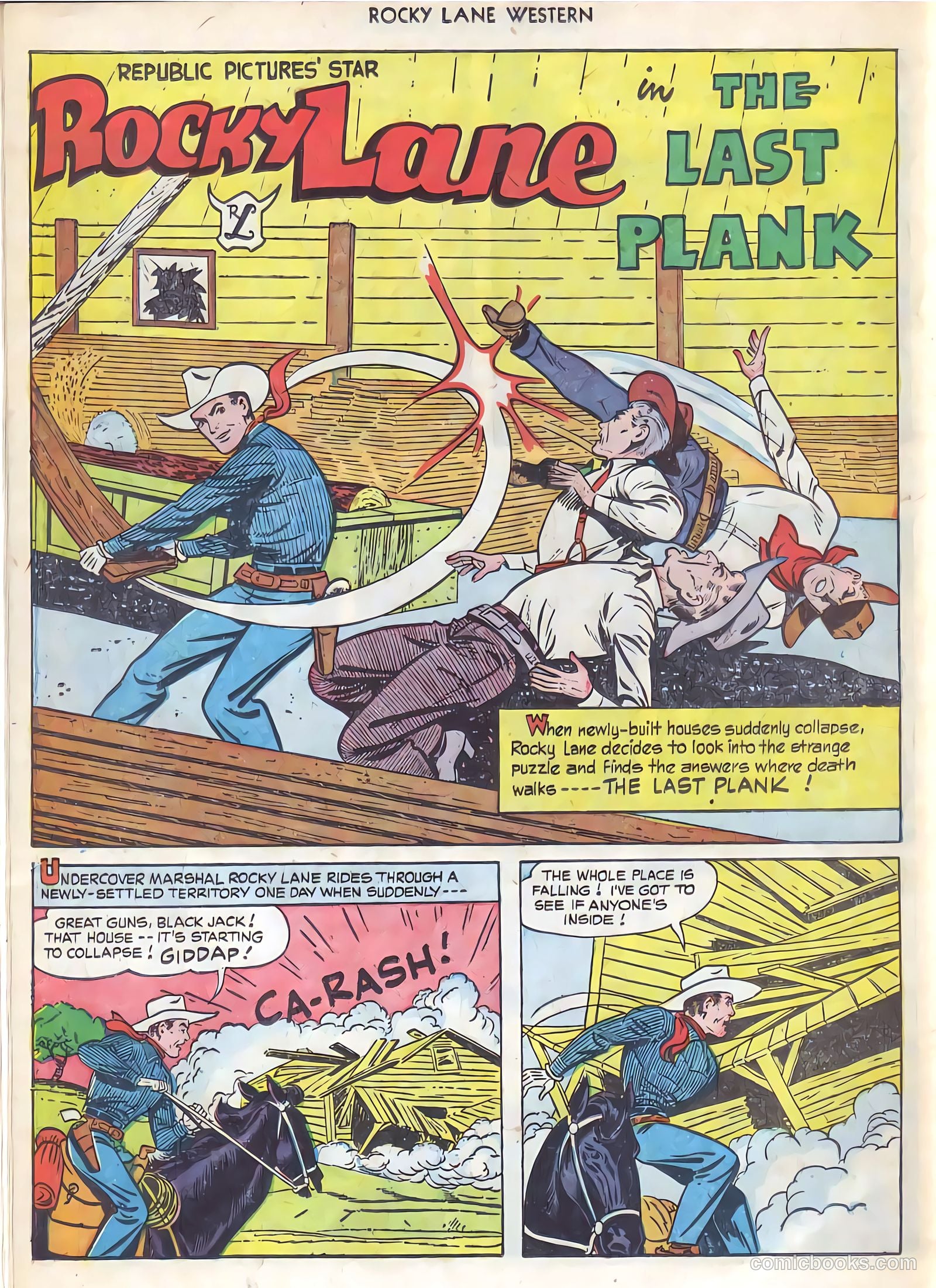 Rocky Lane Western #21 (1951) — page 25 of 49