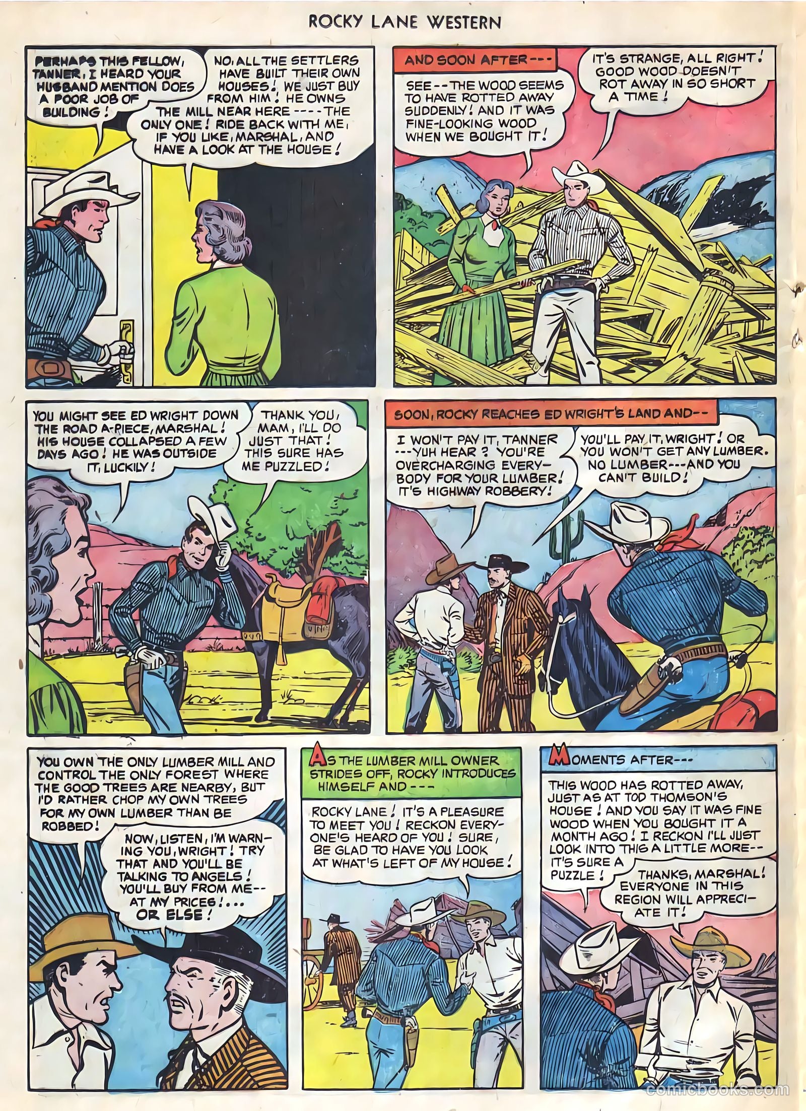 Rocky Lane Western #21 (1951) — page 27 of 49