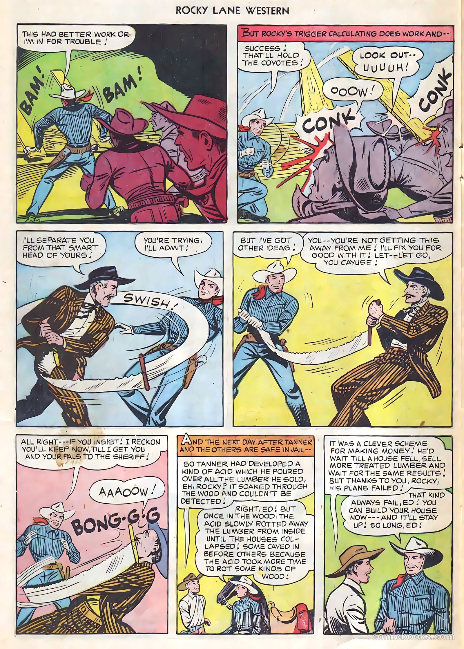 Rocky Lane Western #21 (1951) — page 31 of 49