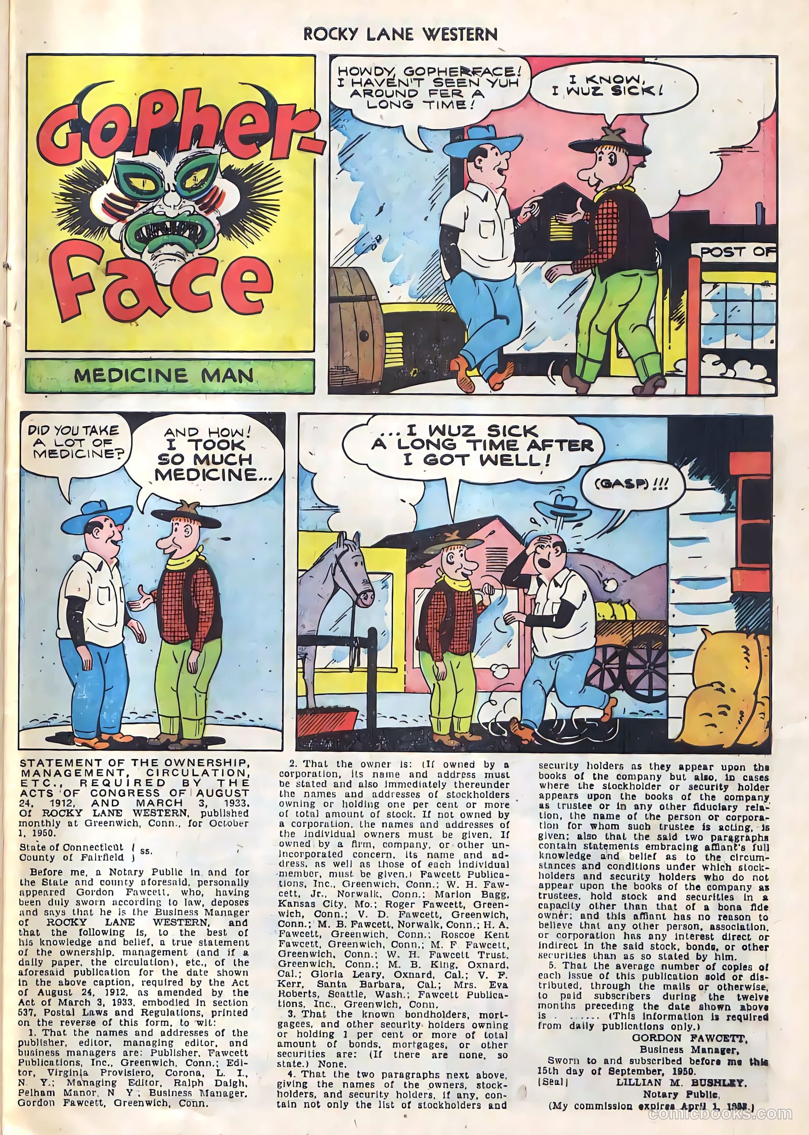 Rocky Lane Western #21 (1951) — page 32 of 49