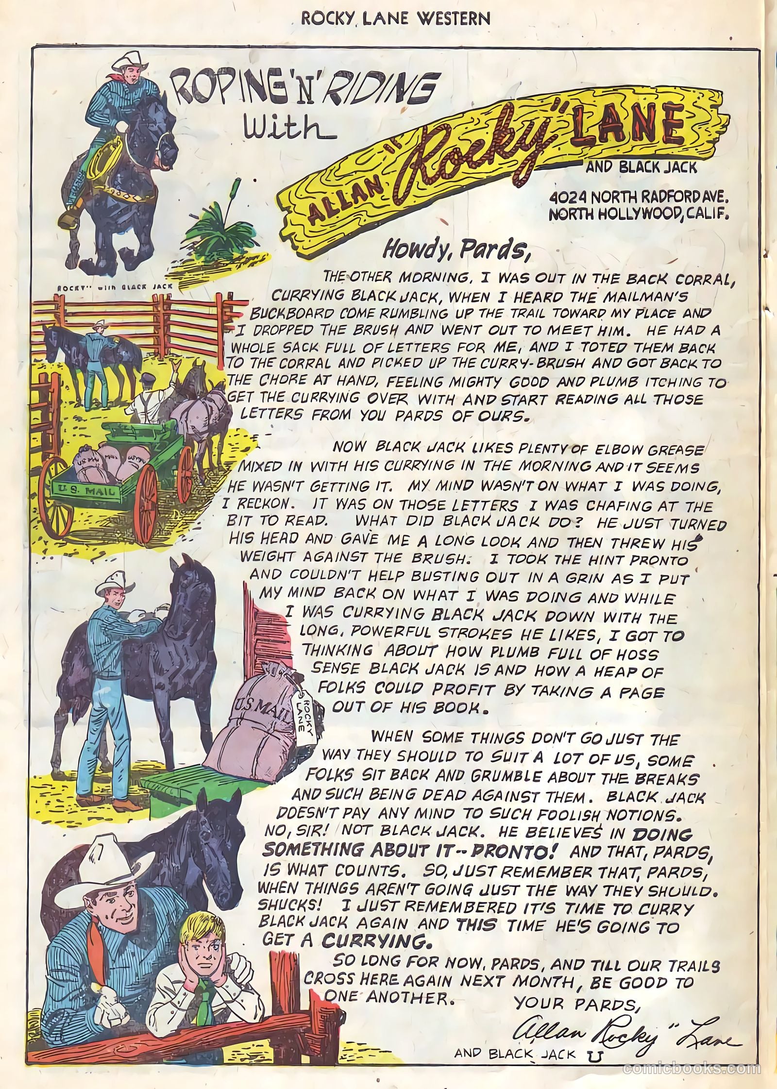 Rocky Lane Western #21 (1951) — page 33 of 49
