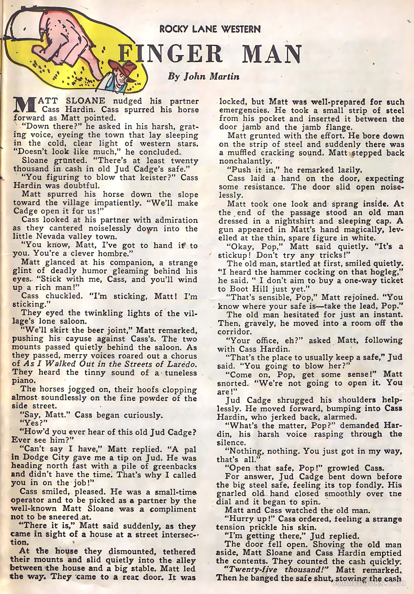 Rocky Lane Western #21 (1951) — page 36 of 49