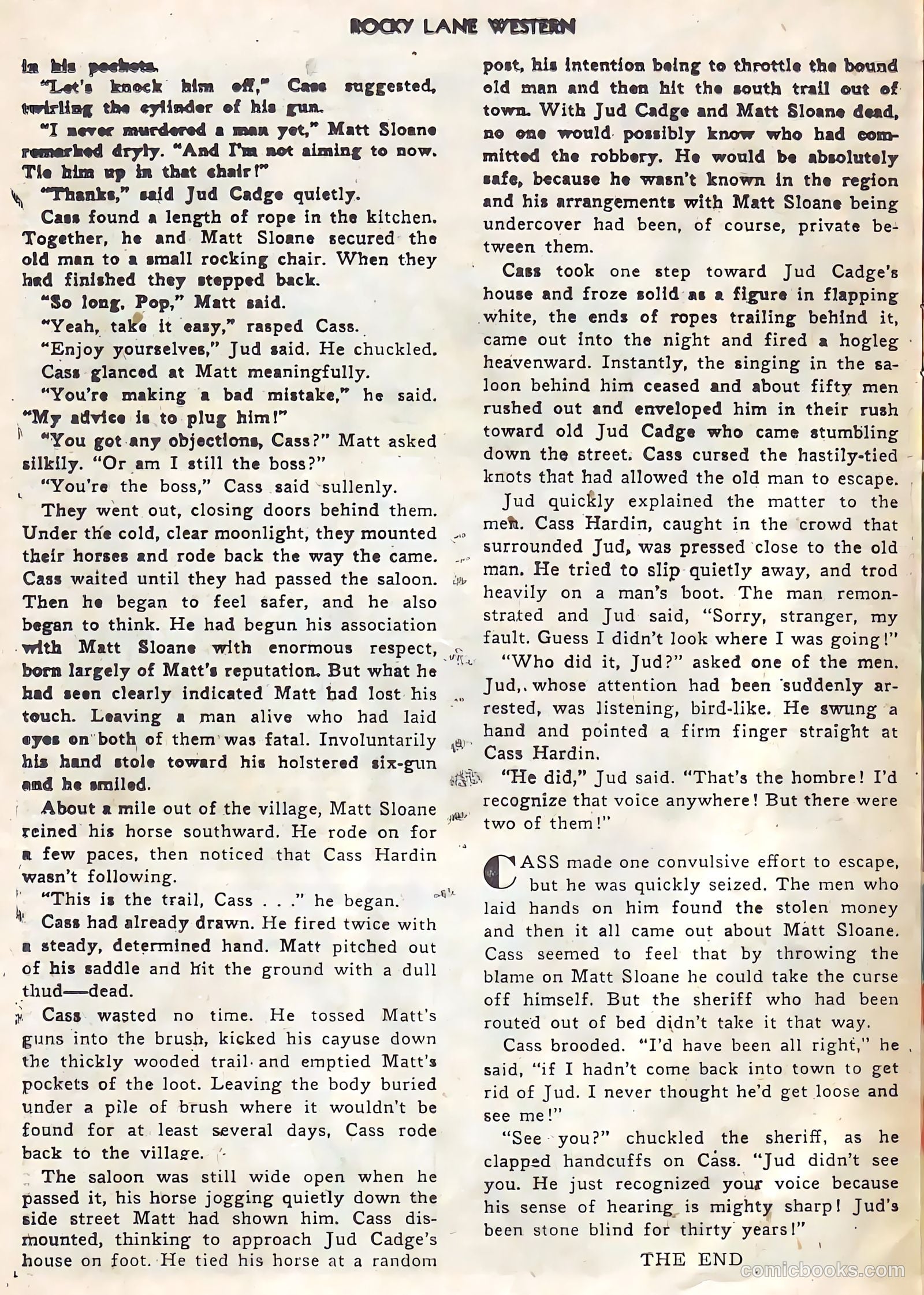 Rocky Lane Western #21 (1951) — page 37 of 49
