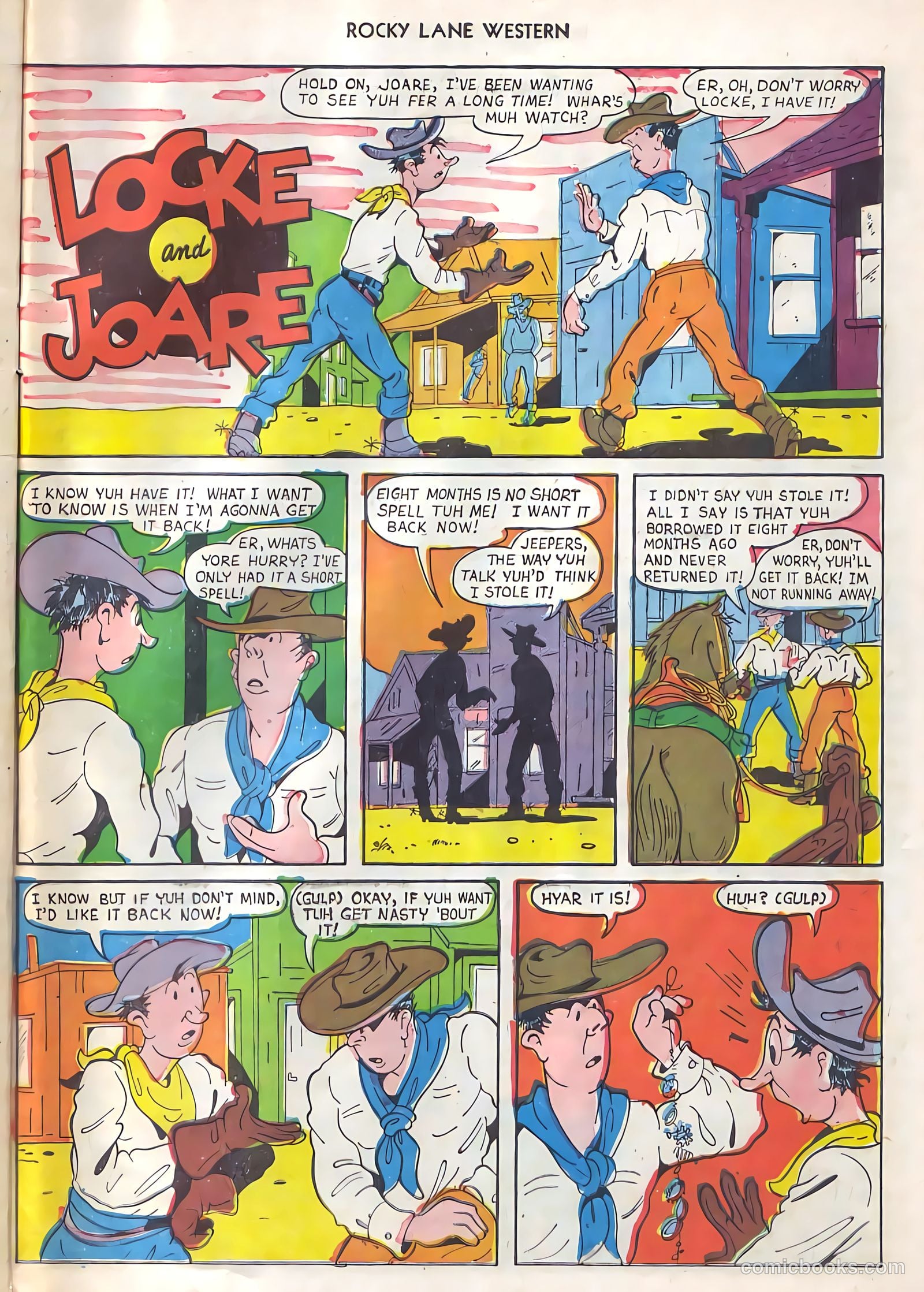 Rocky Lane Western #21 (1951) — page 38 of 49