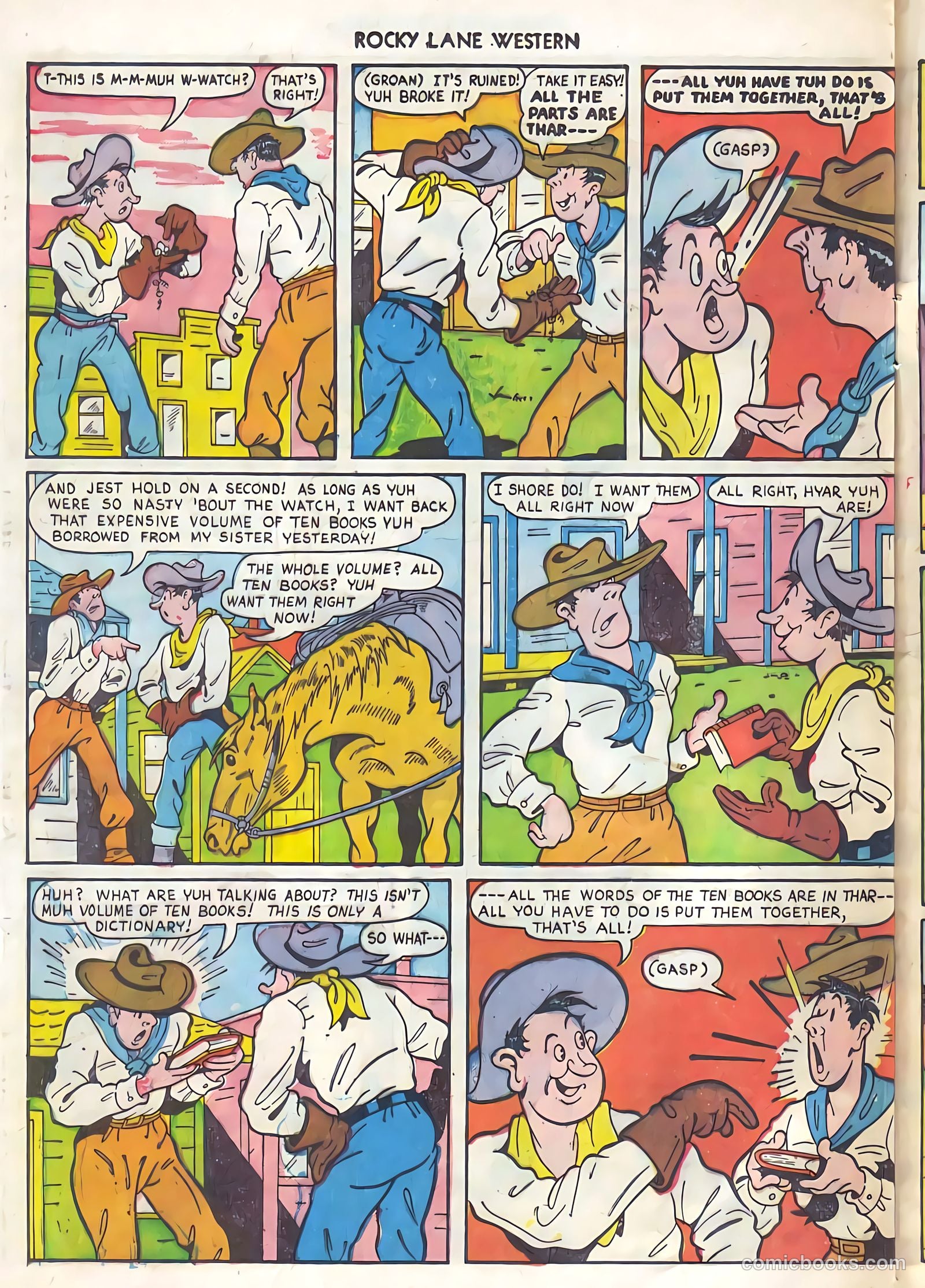 Rocky Lane Western #21 (1951) — page 39 of 49