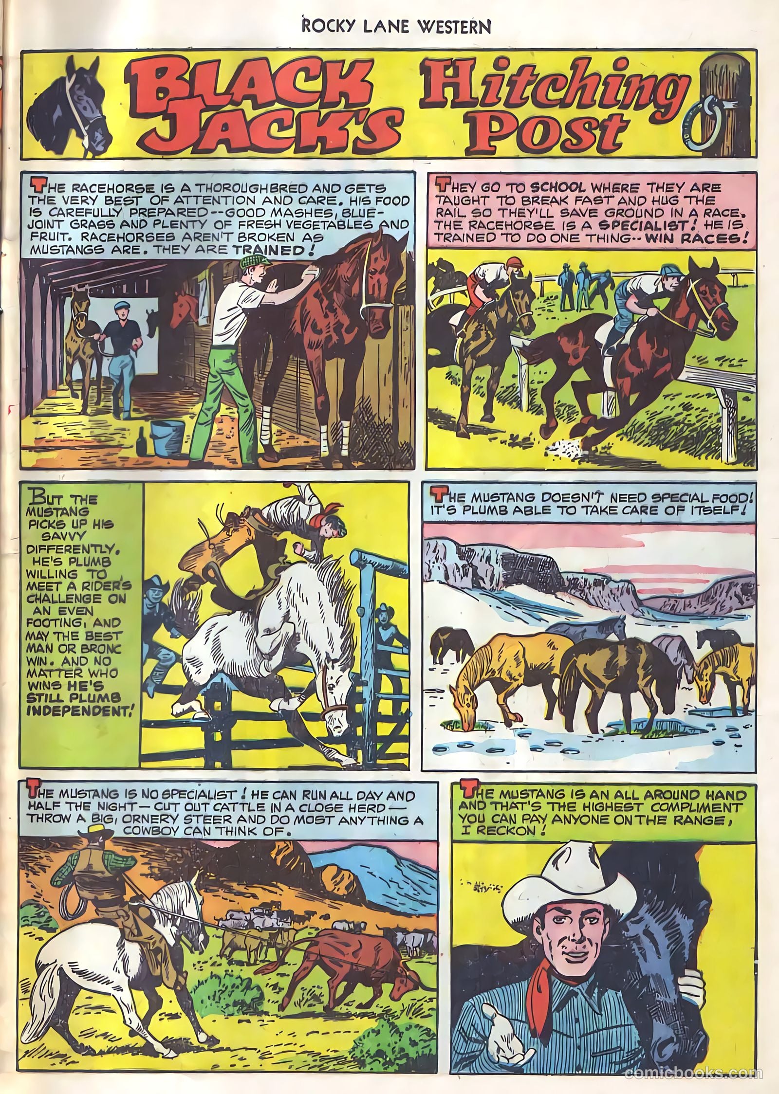 Rocky Lane Western #21 (1951) — page 40 of 49