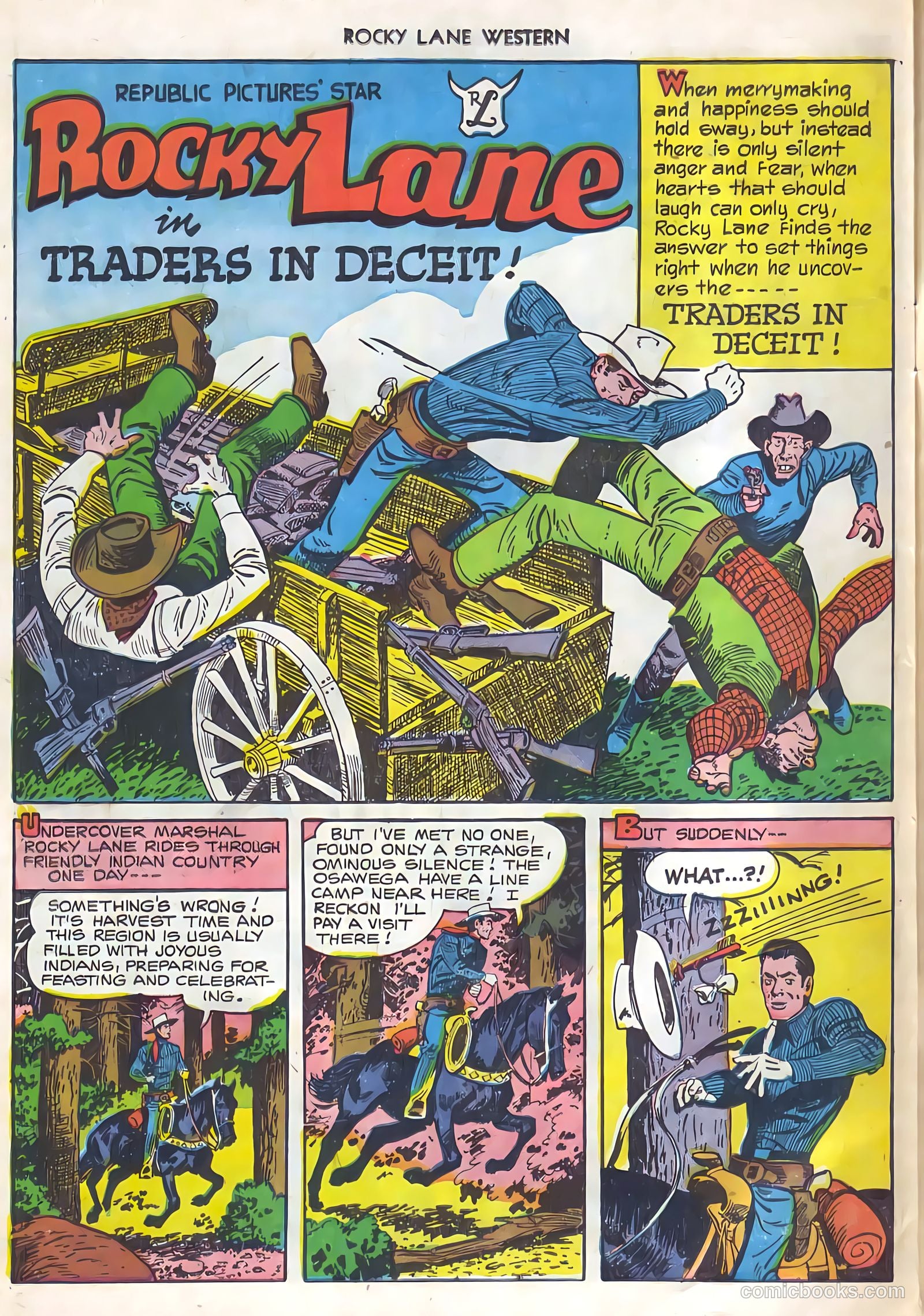 Rocky Lane Western #21 (1951) — page 41 of 49