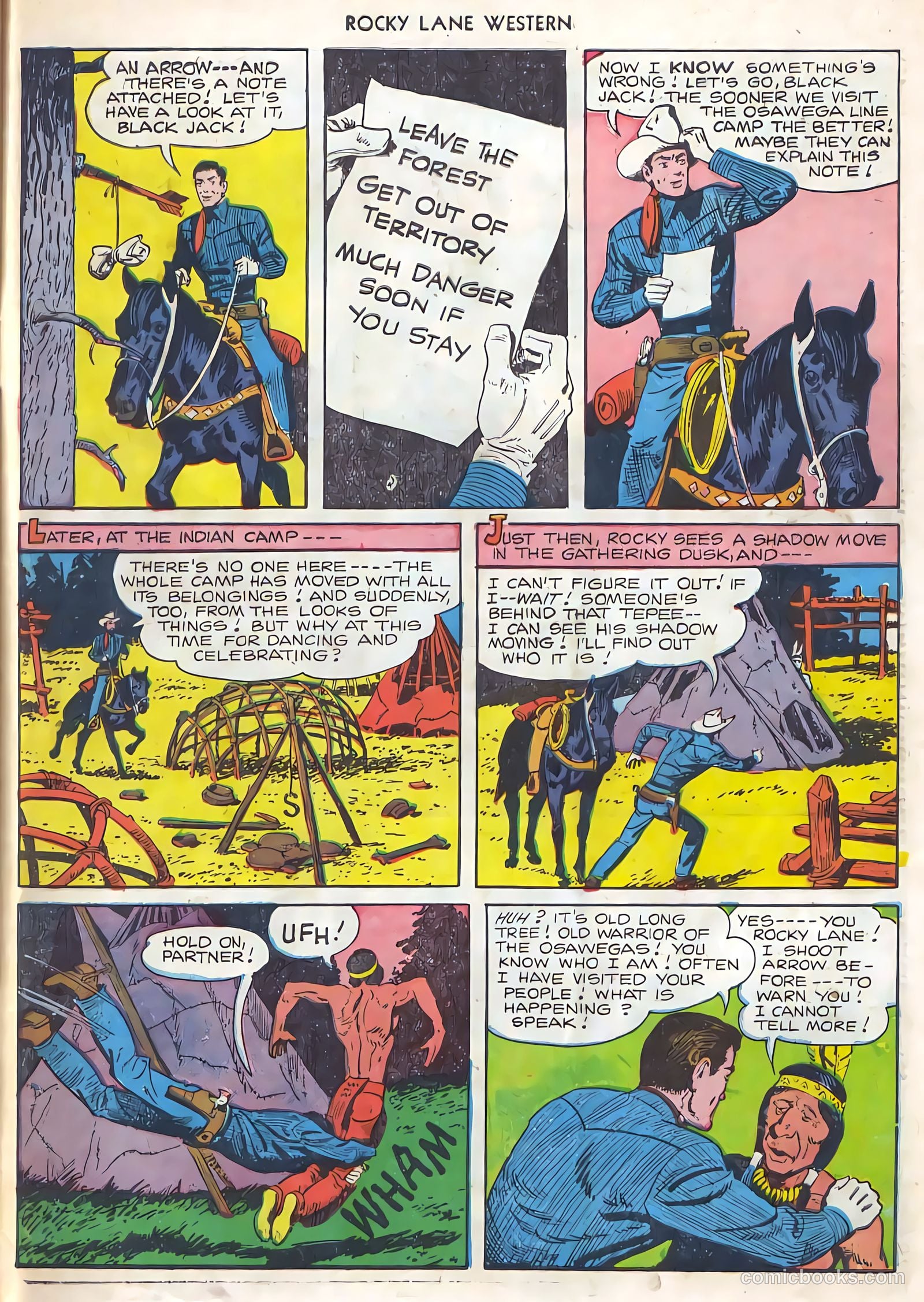 Rocky Lane Western #21 (1951) — page 42 of 49