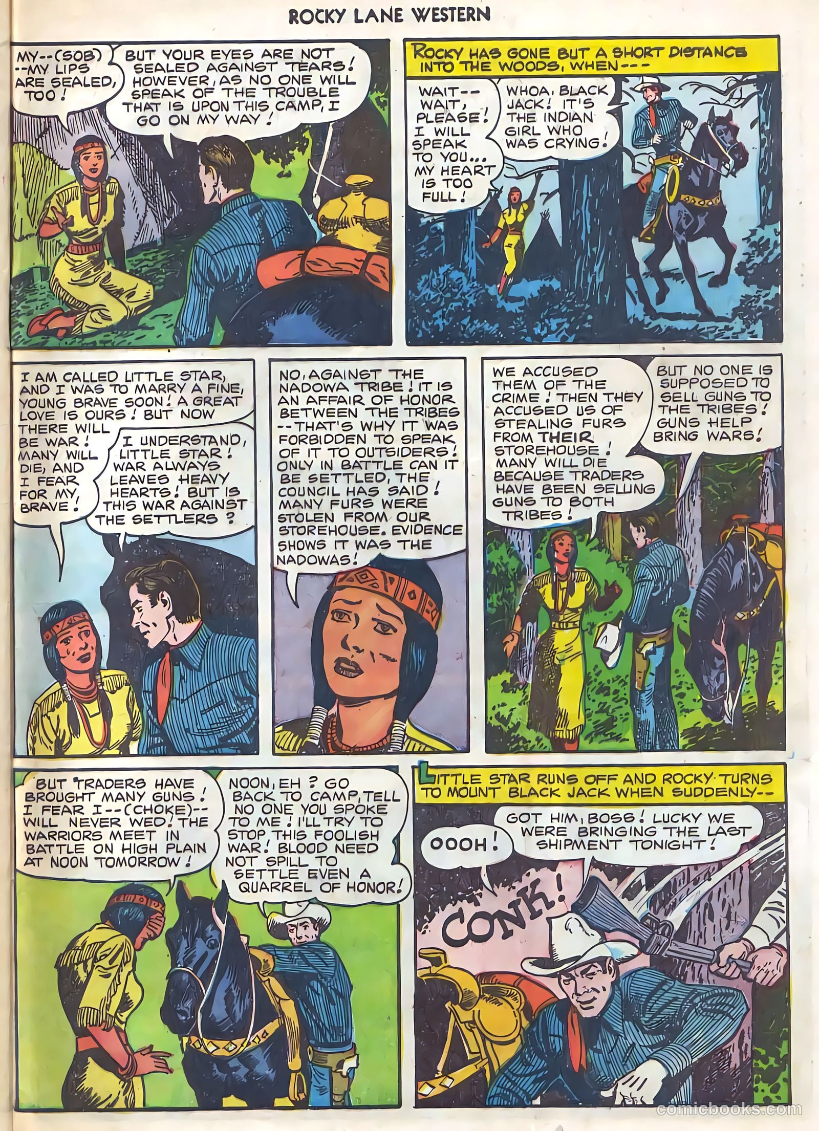 Rocky Lane Western #21 (1951) — page 44 of 49