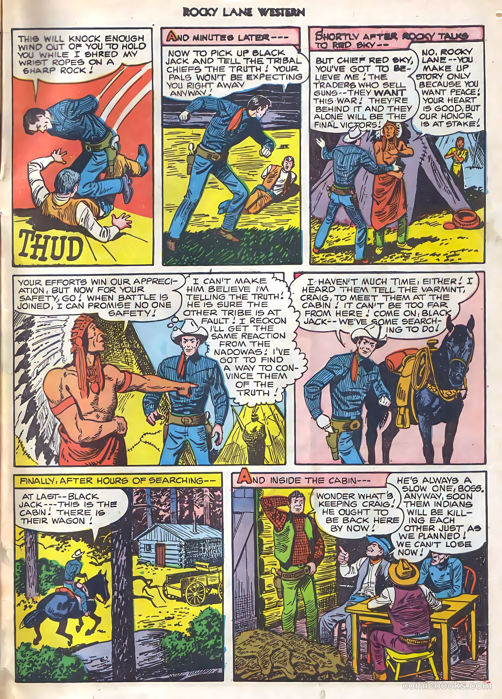 Rocky Lane Western #21 (1951) — page 46 of 49