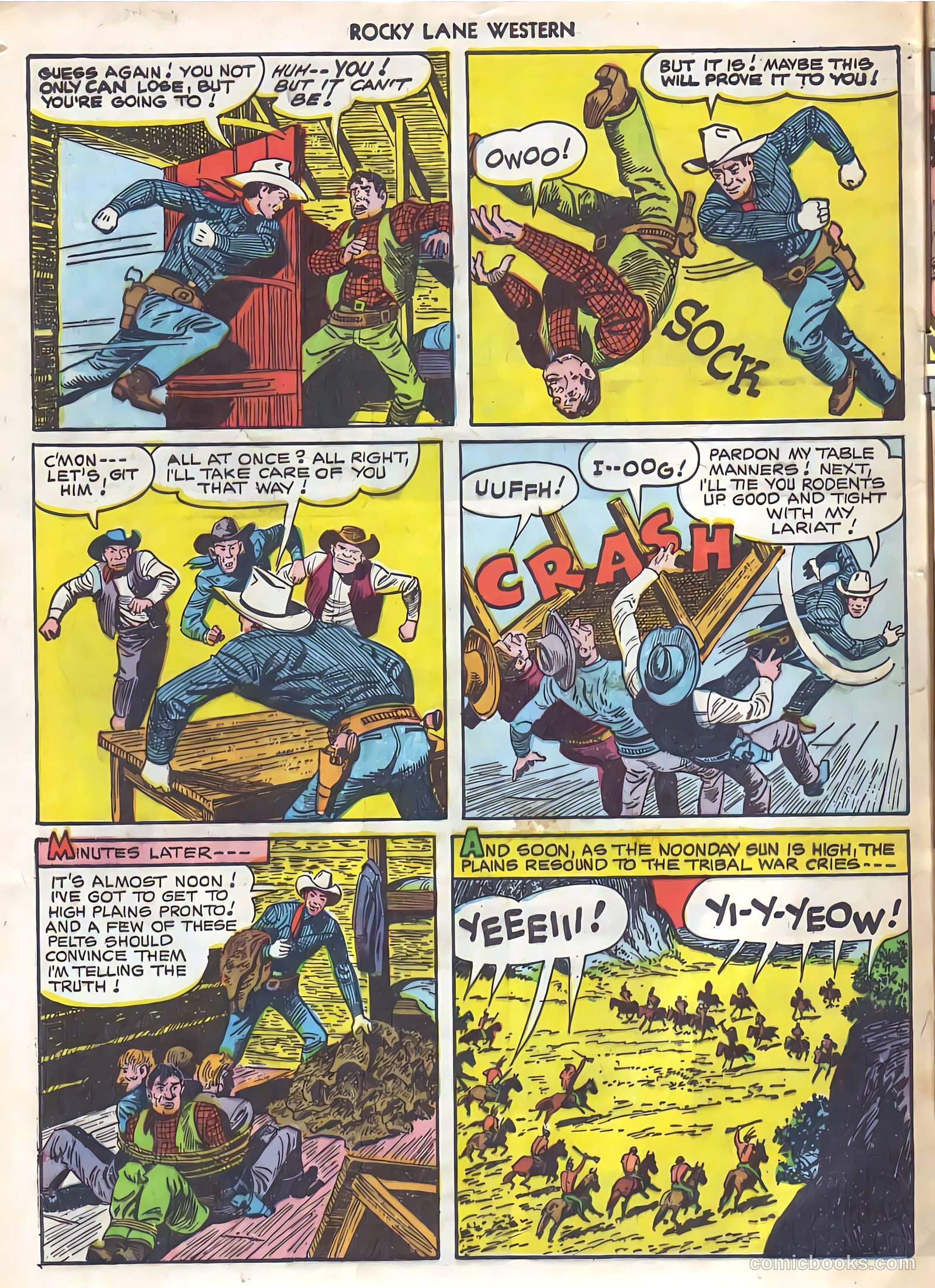 Rocky Lane Western #21 (1951) — page 47 of 49