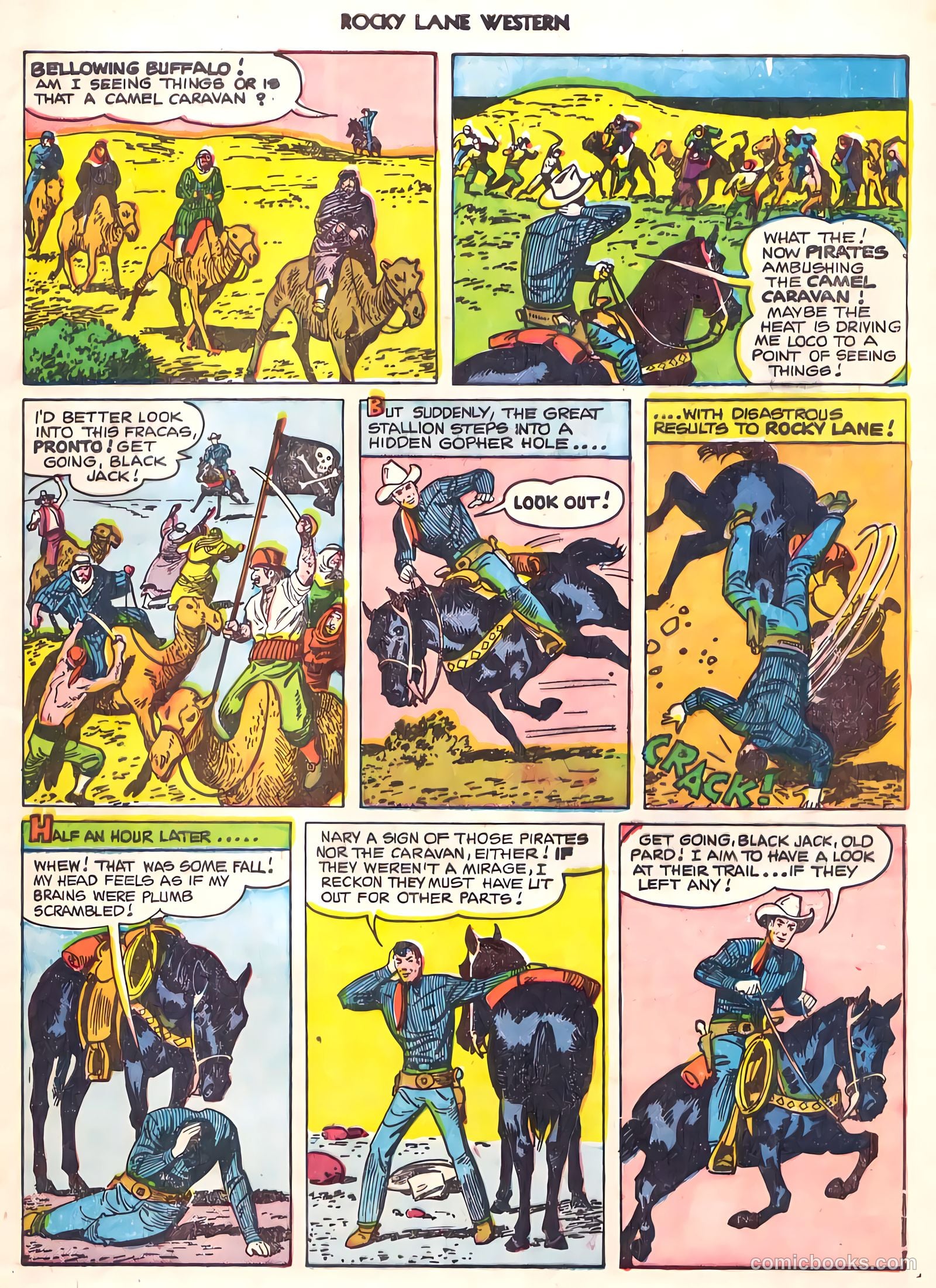 Rocky Lane Western #22 (1951) — page 4 of 33