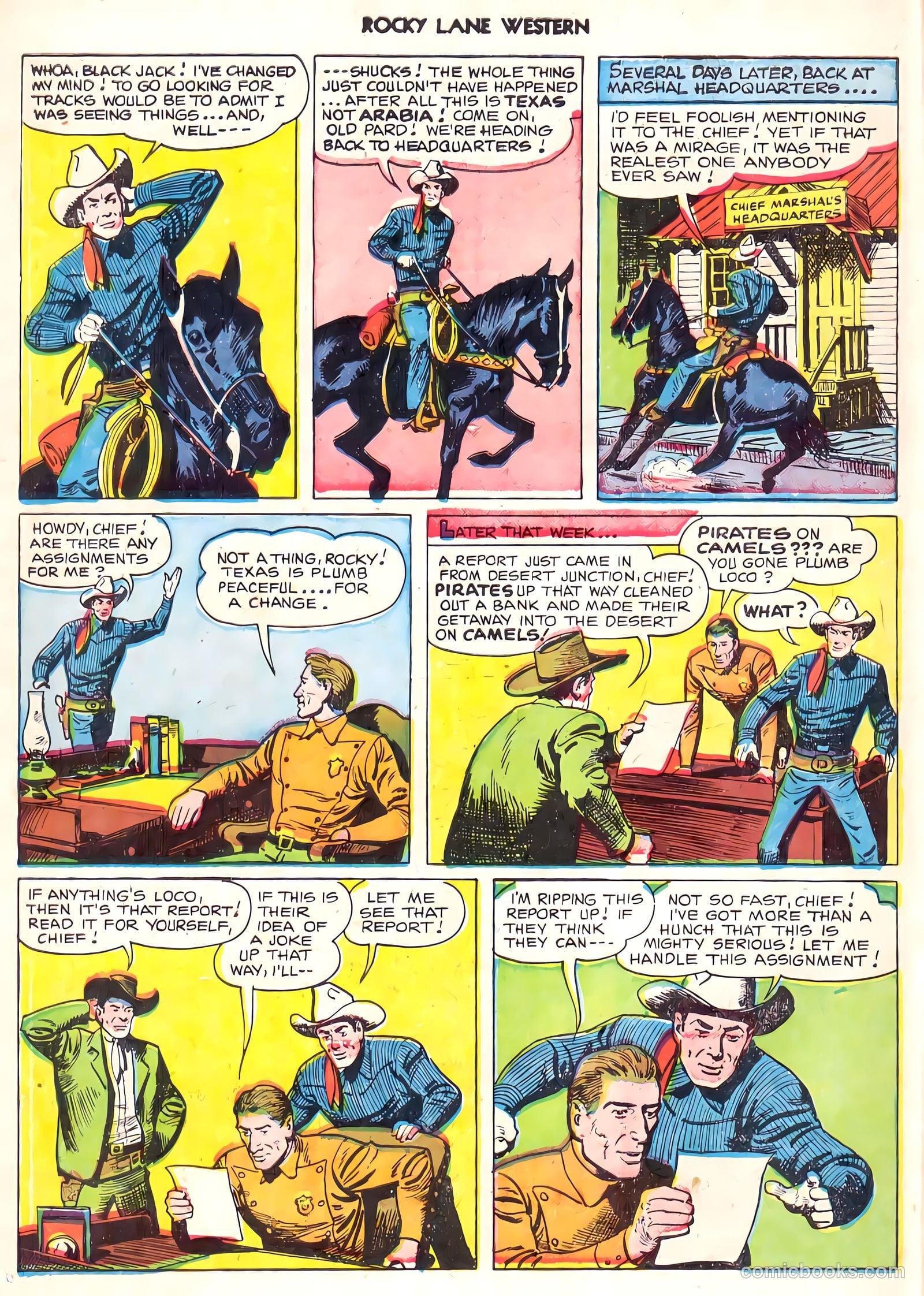 Rocky Lane Western #22 (1951) — page 5 of 33