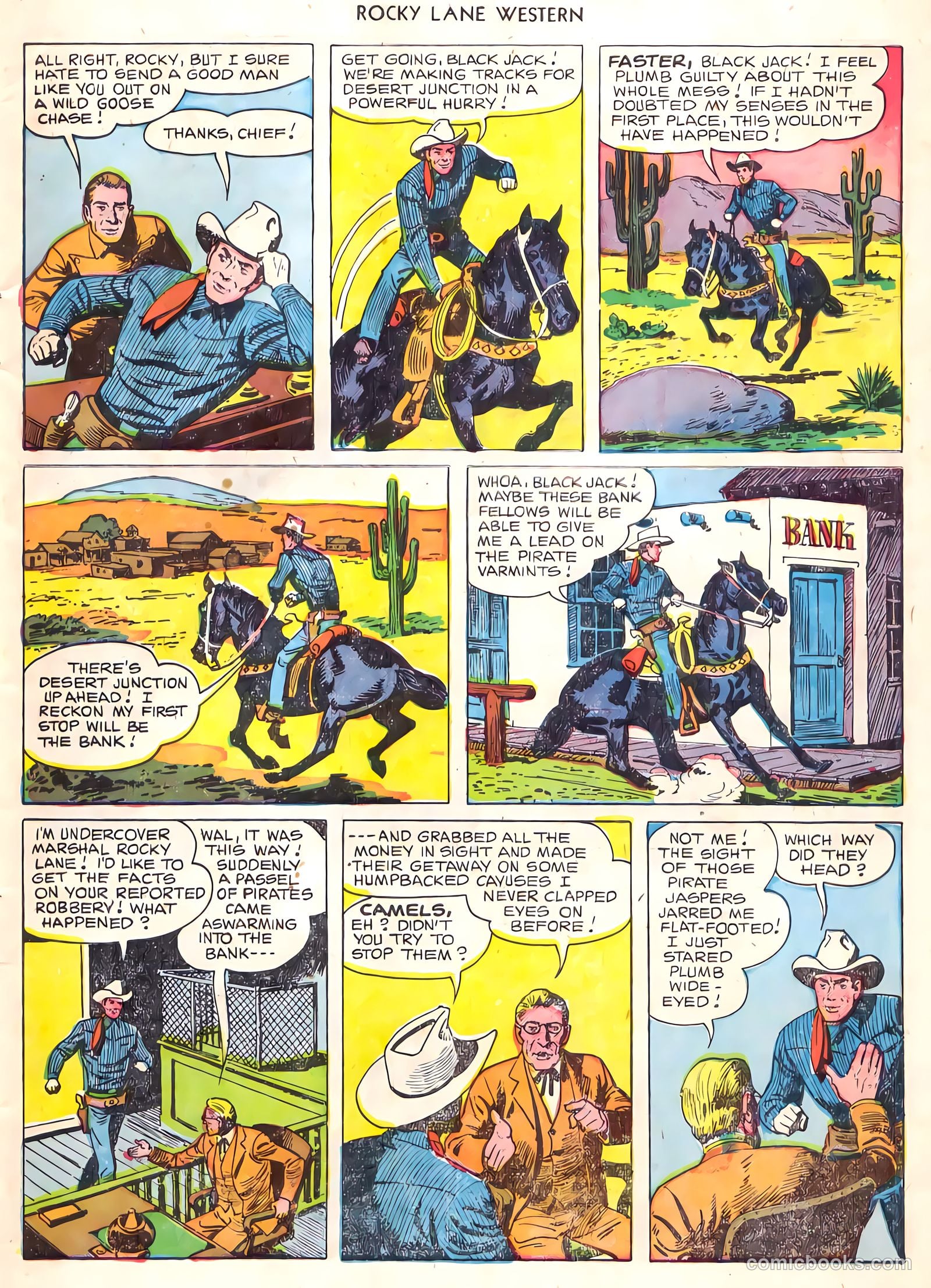 Rocky Lane Western #22 (1951) — page 6 of 33