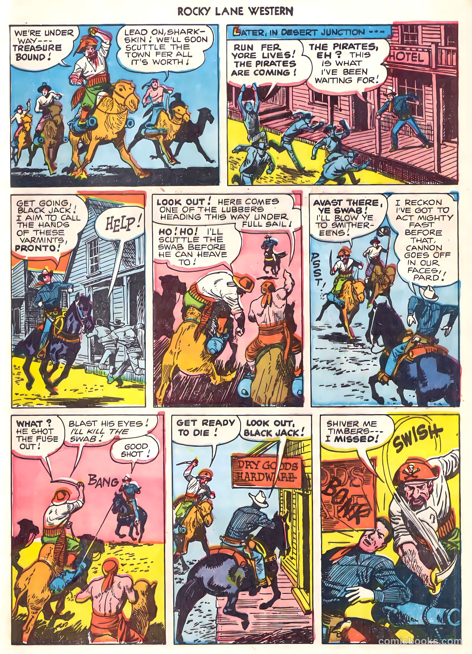 Rocky Lane Western #22 (1951) — page 8 of 33