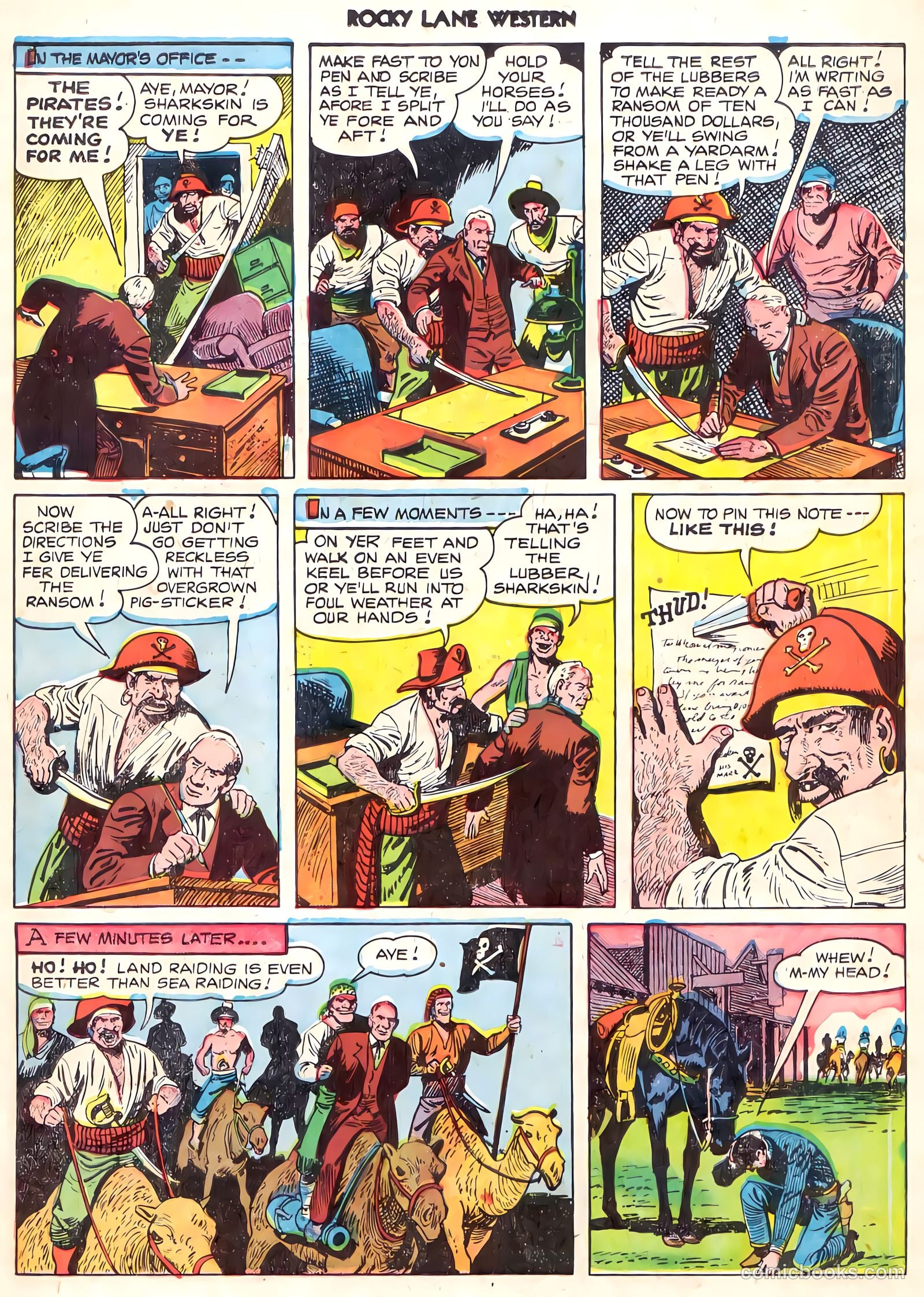 Rocky Lane Western #22 (1951) — page 10 of 33