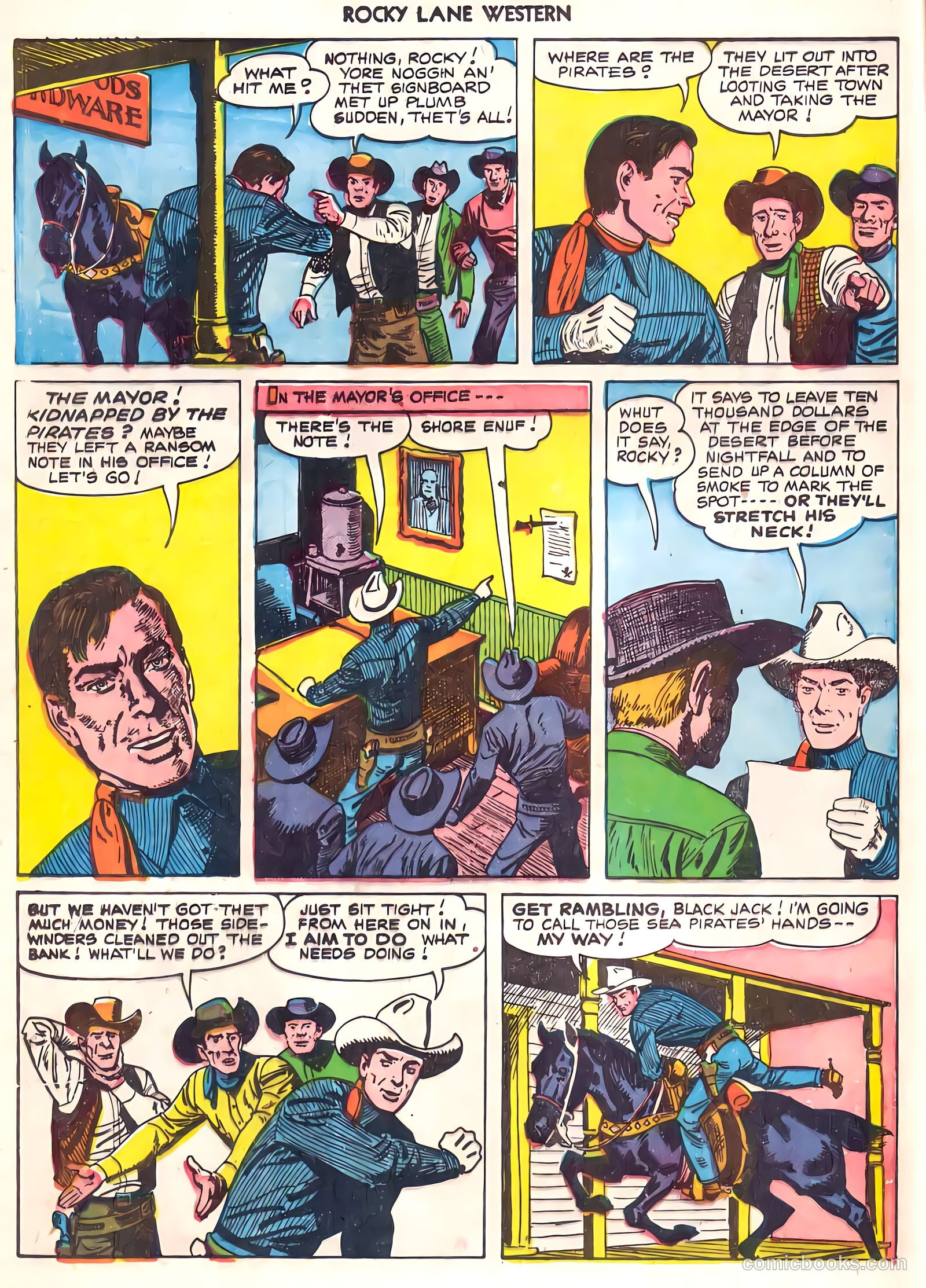 Rocky Lane Western #22 (1951) — page 11 of 33