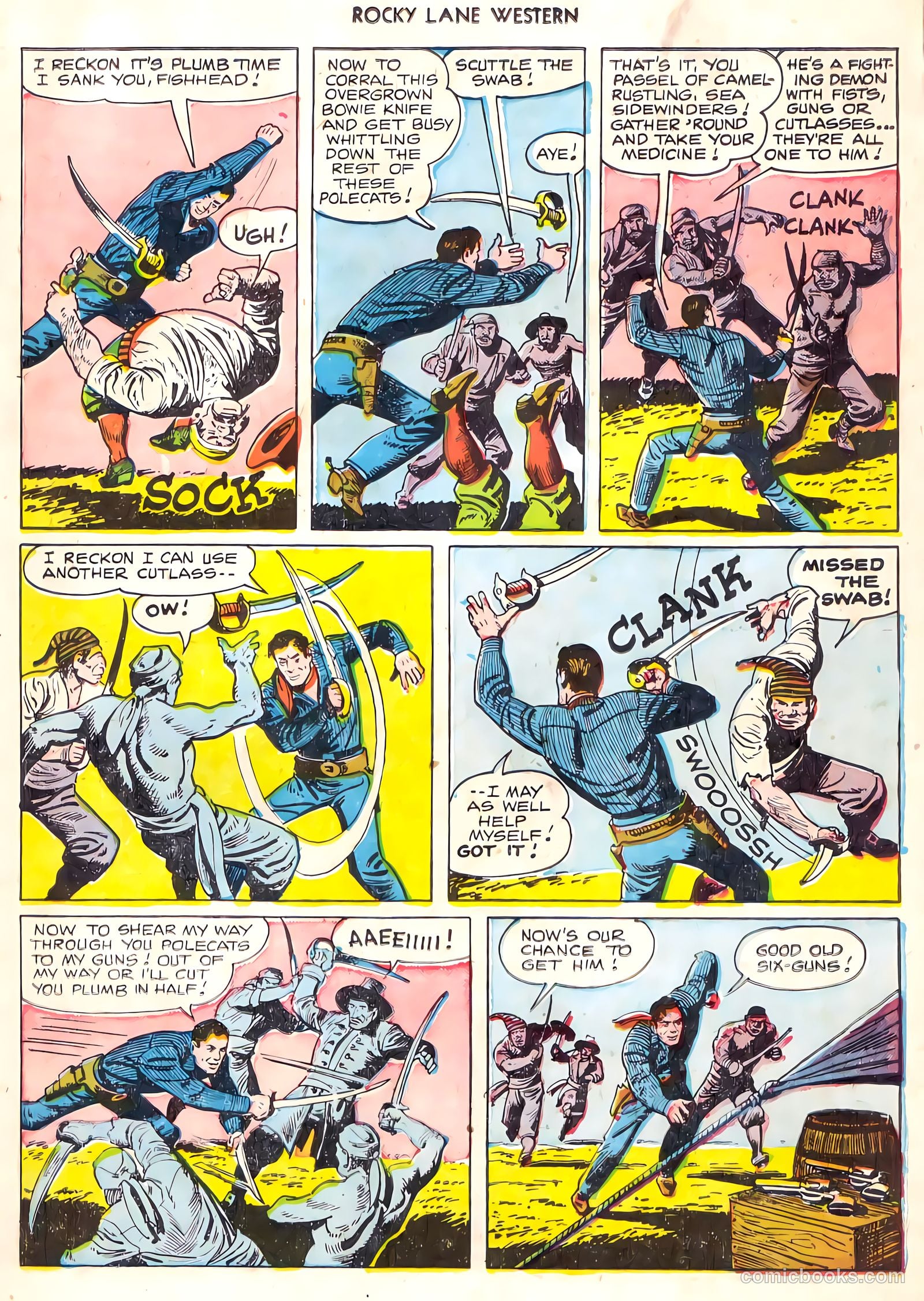 Rocky Lane Western #22 (1951) — page 18 of 33