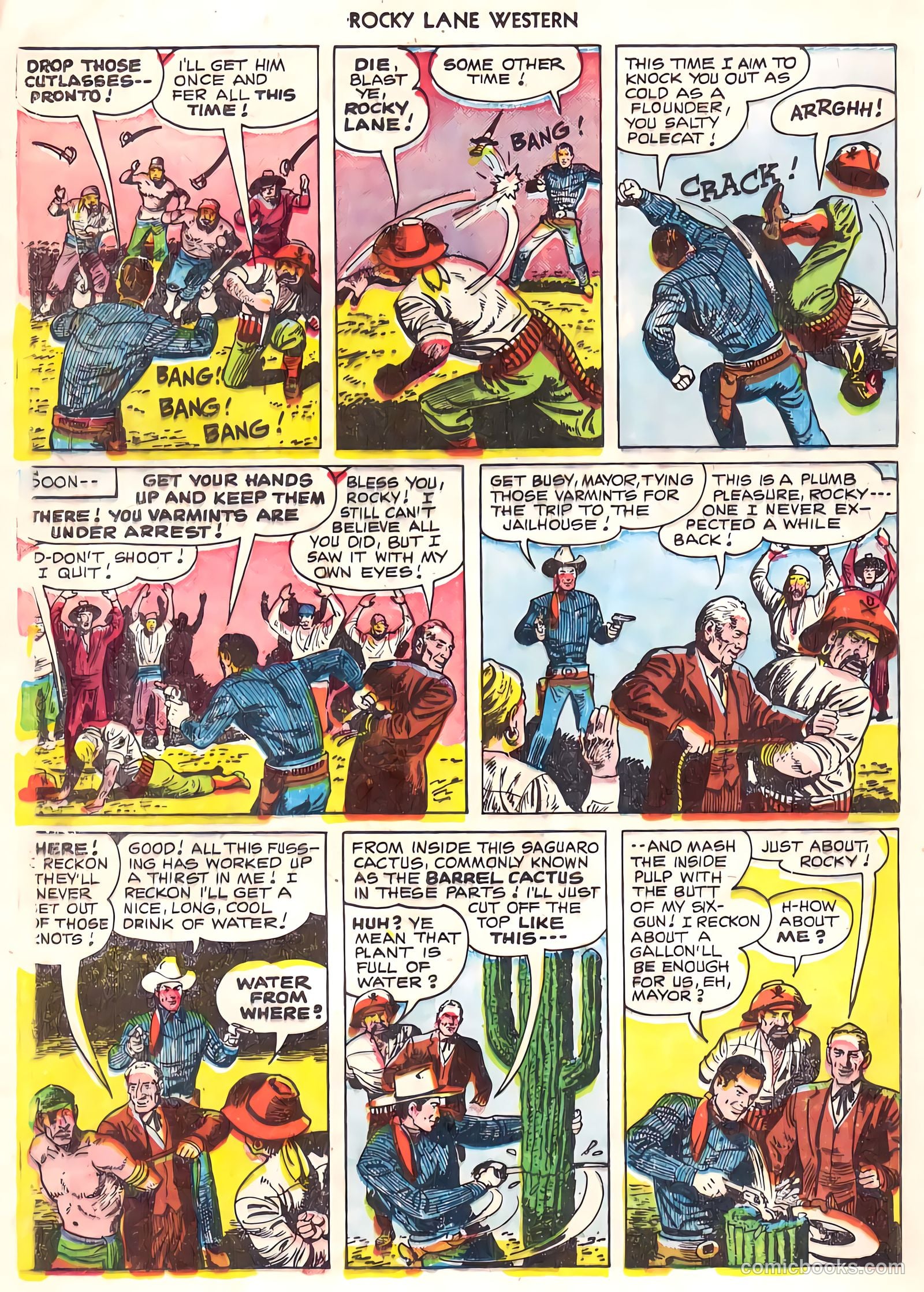 Rocky Lane Western #22 (1951) — page 19 of 33