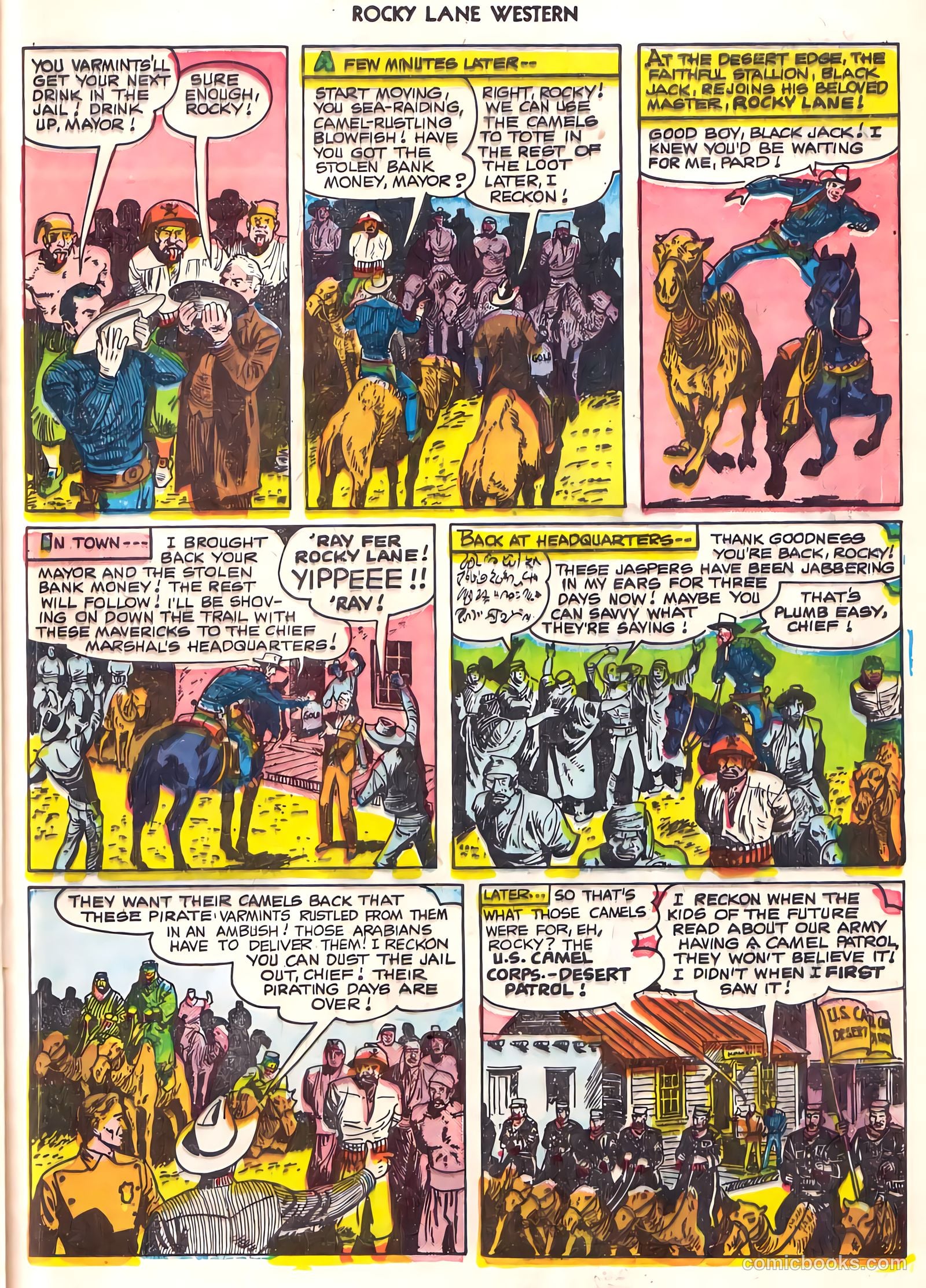 Rocky Lane Western #22 (1951) — page 20 of 33