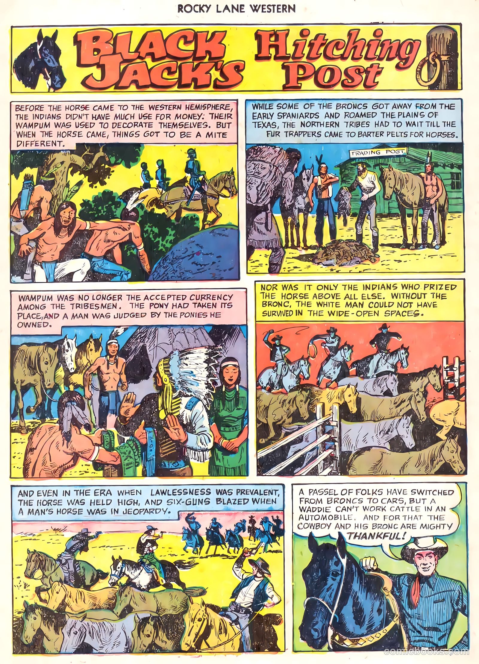 Rocky Lane Western #22 (1951) — page 21 of 33