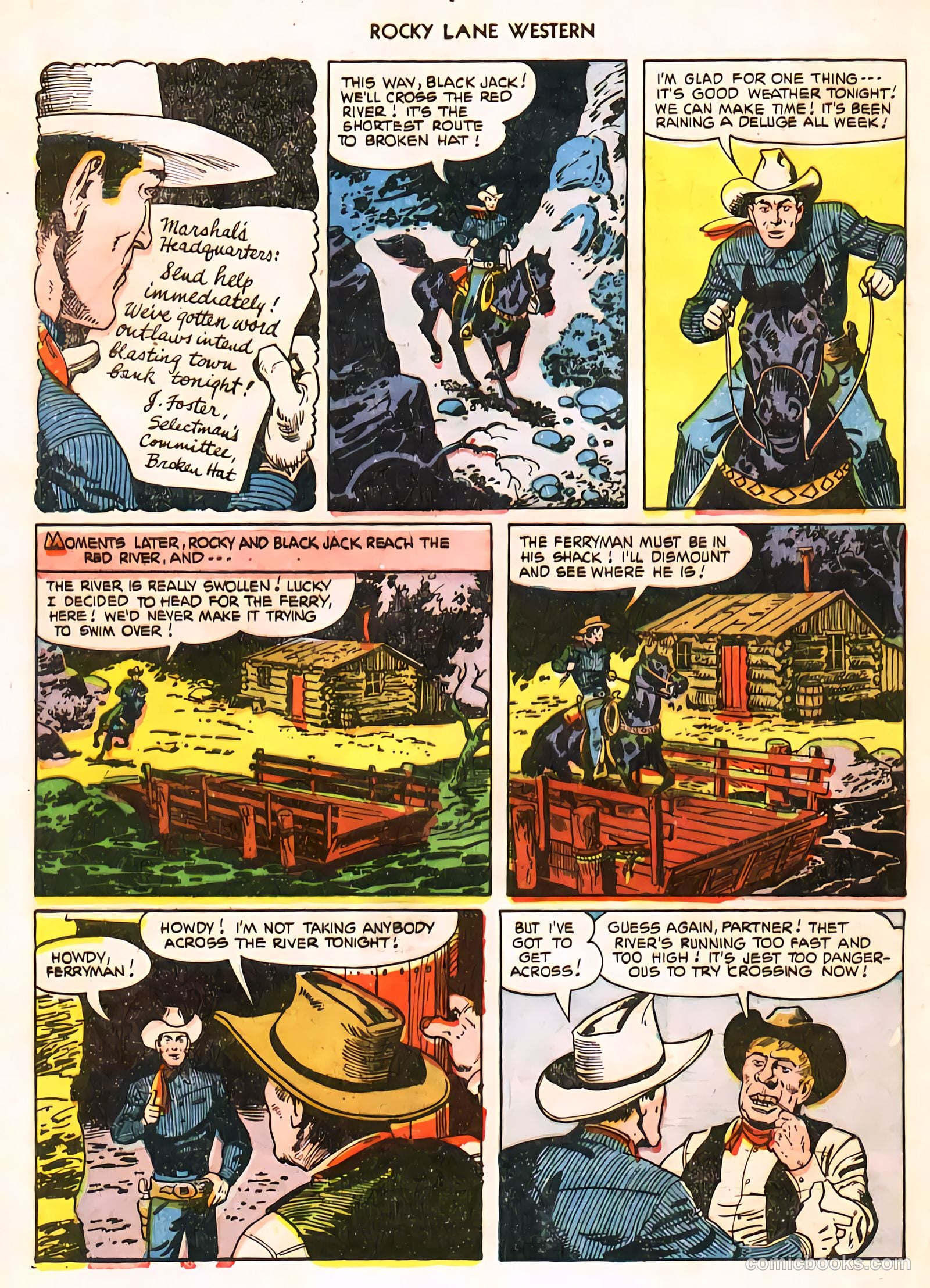 Rocky Lane Western #24 (1951) — page 3 of 48