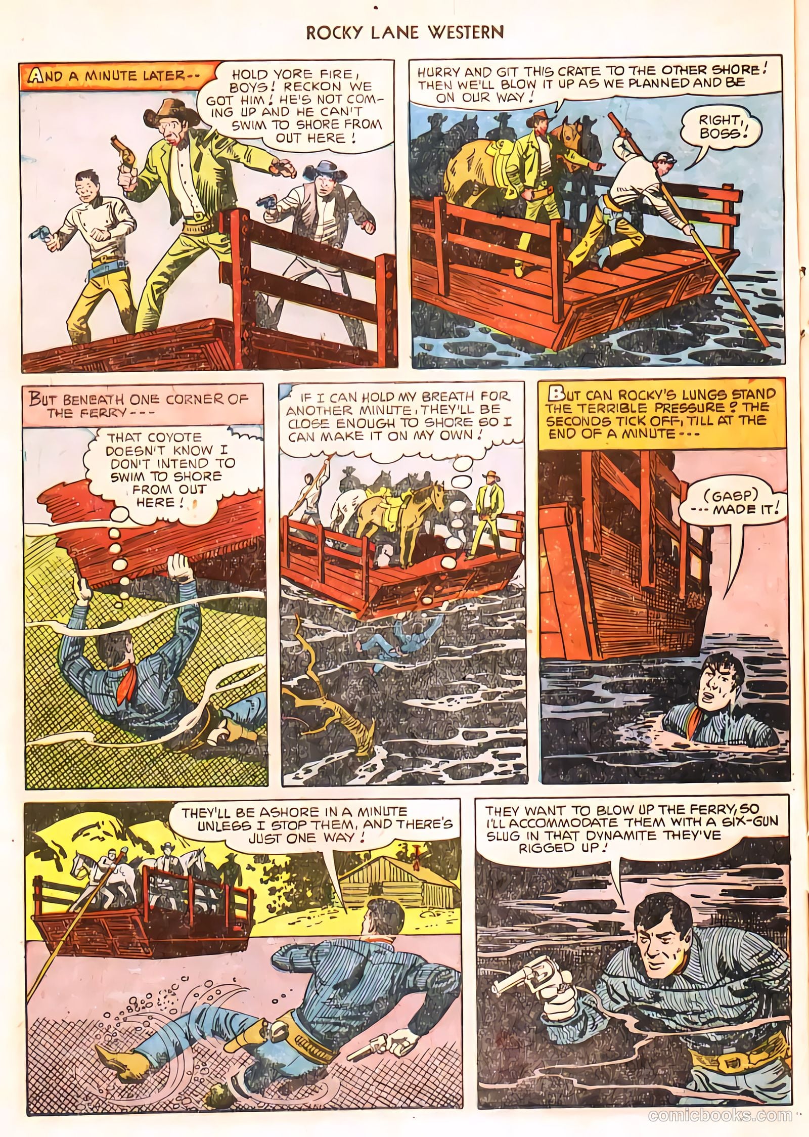 Rocky Lane Western #24 (1951) — page 9 of 48