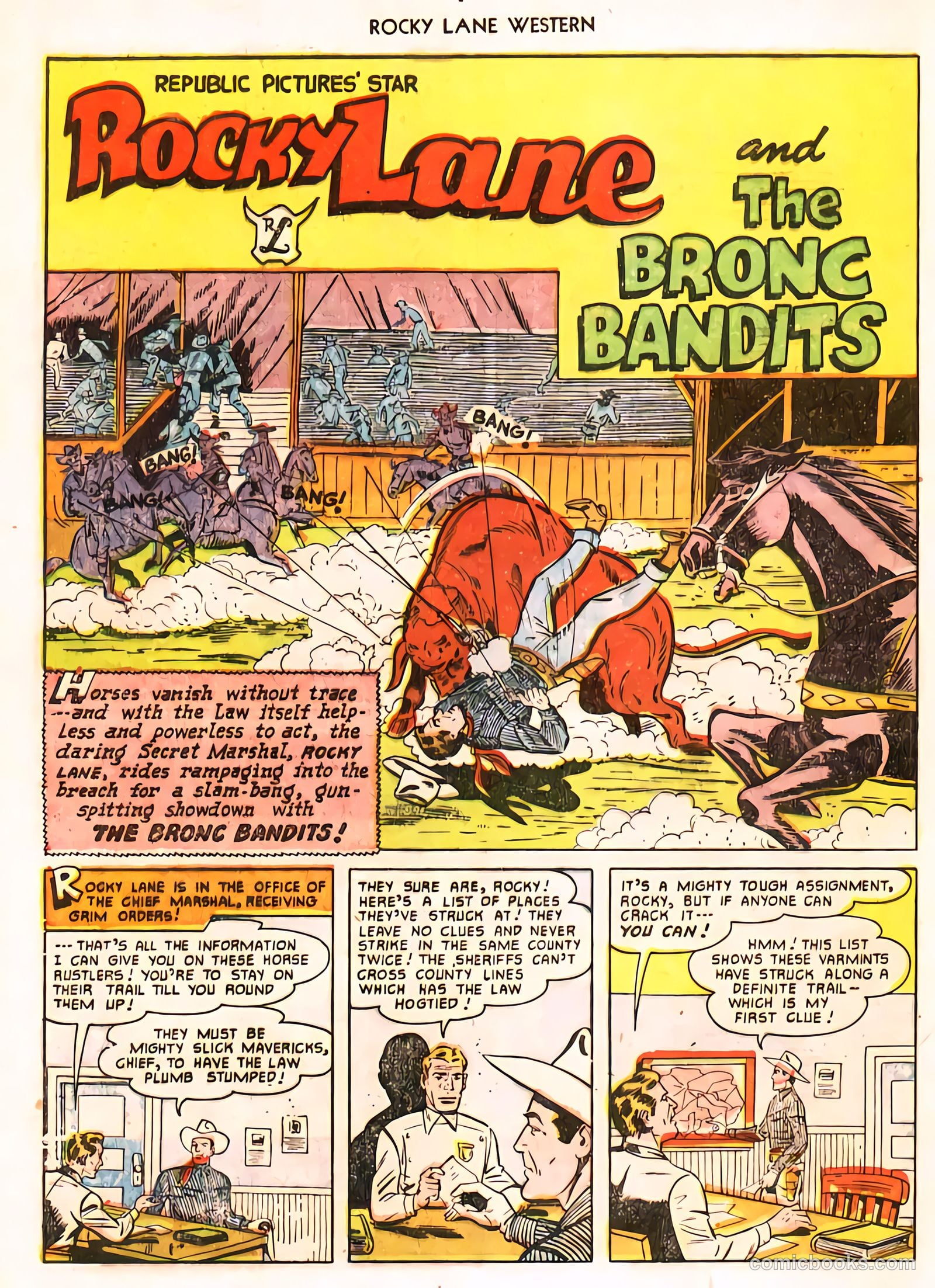 Rocky Lane Western #24 (1951) — page 14 of 48