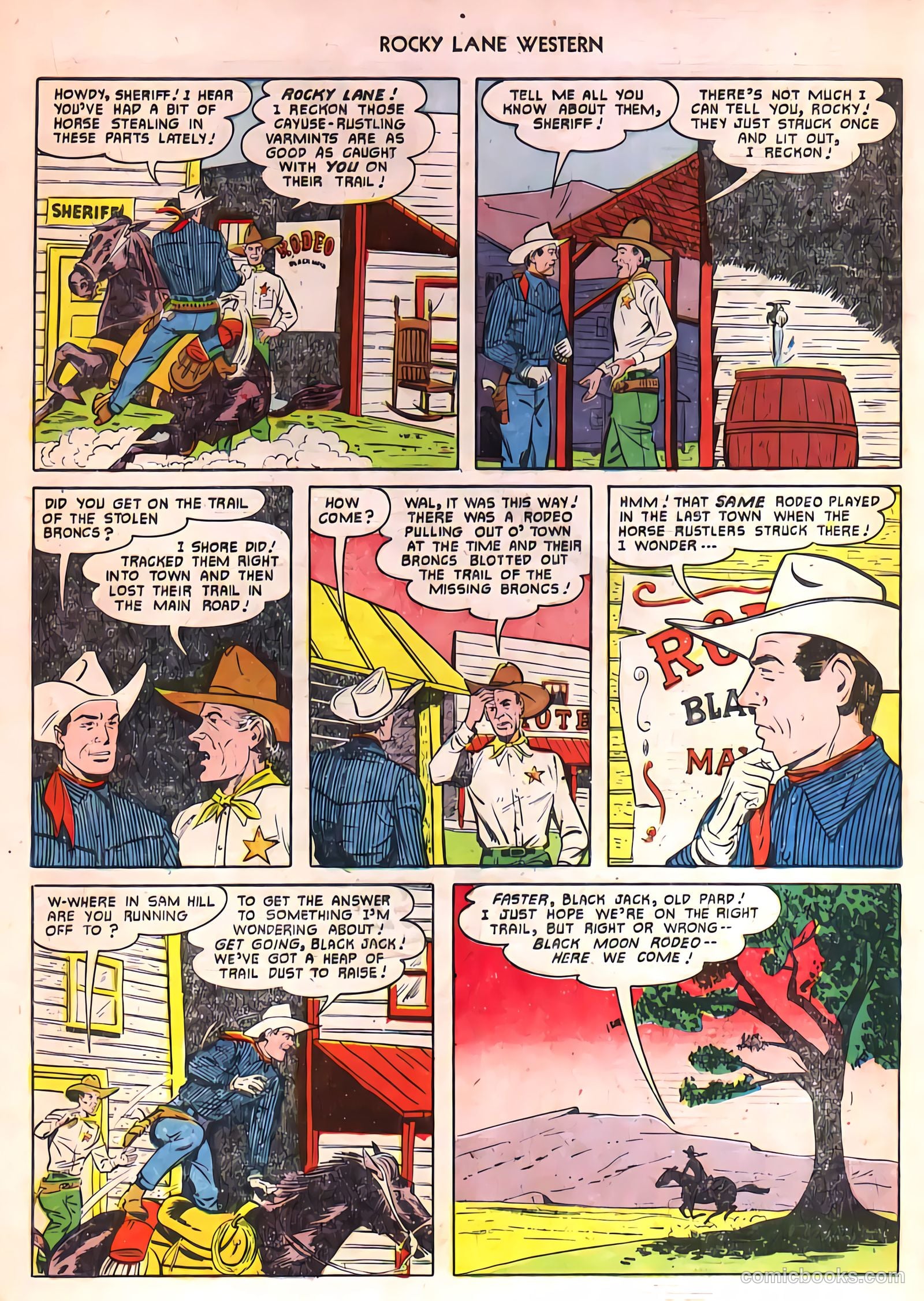 Rocky Lane Western #24 (1951) — page 16 of 48