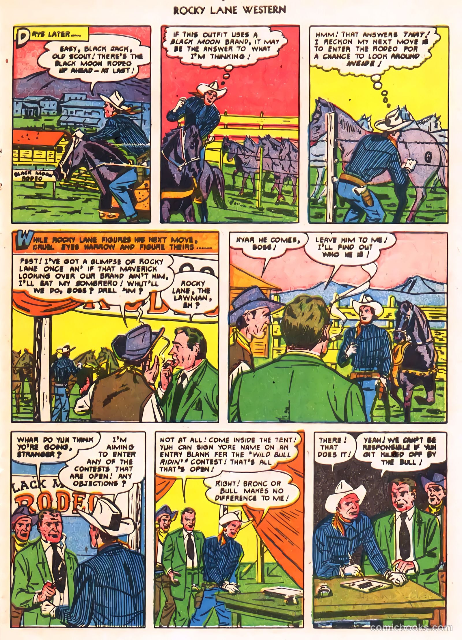 Rocky Lane Western #24 (1951) — page 17 of 48
