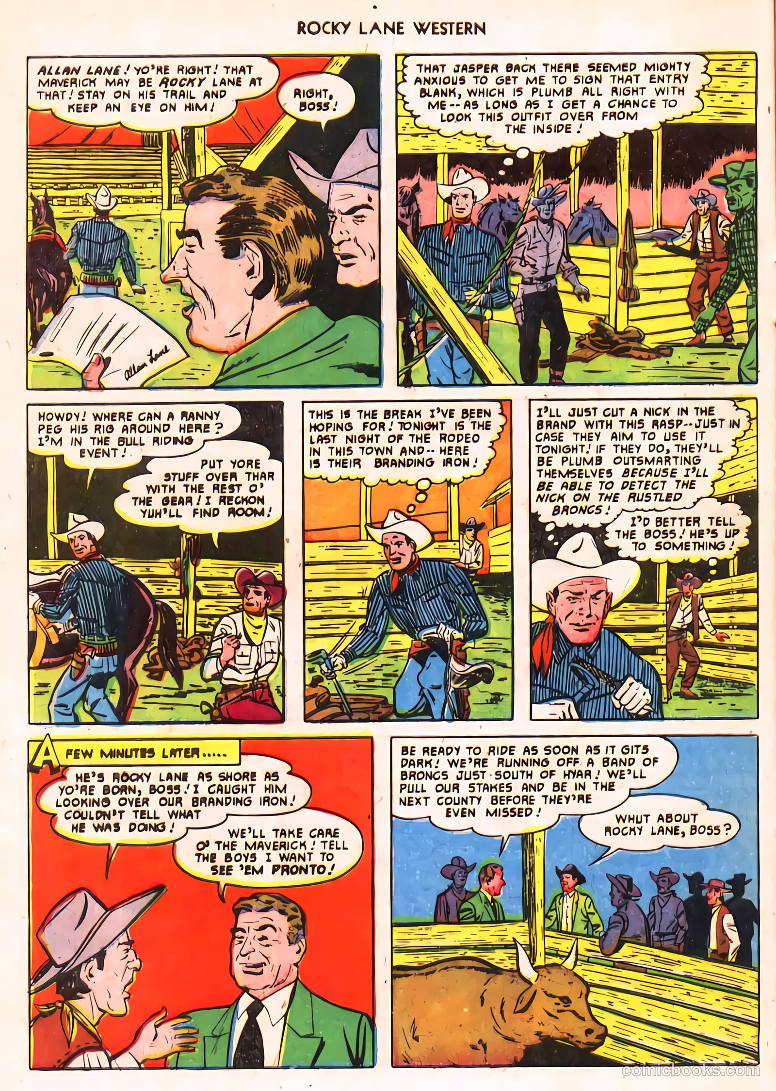 Rocky Lane Western #24 (1951) — page 18 of 48